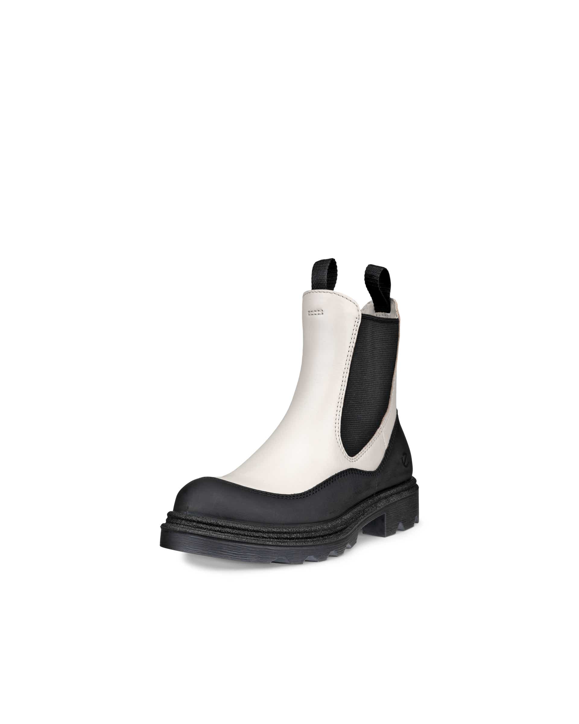 Kids' ECCO® Grainer Leather Chelsea Boot - Grey - Main