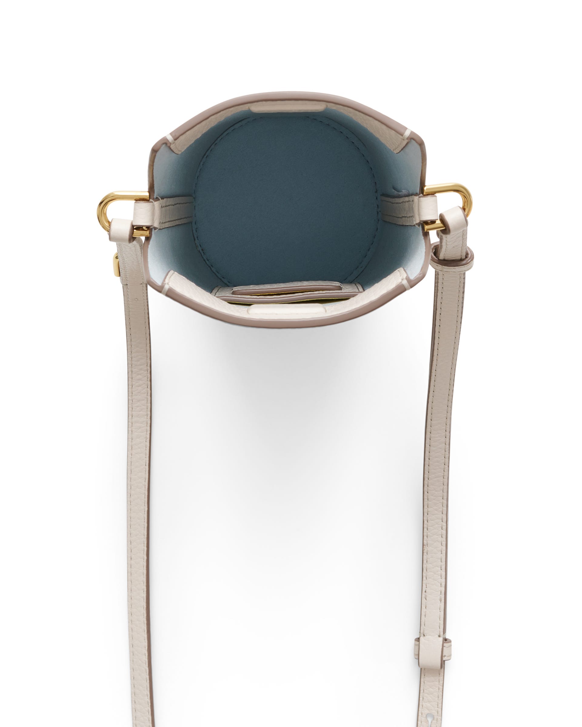 ECCO® Pebble Pot Leather Crossbody Bag - Beige - Birdeye