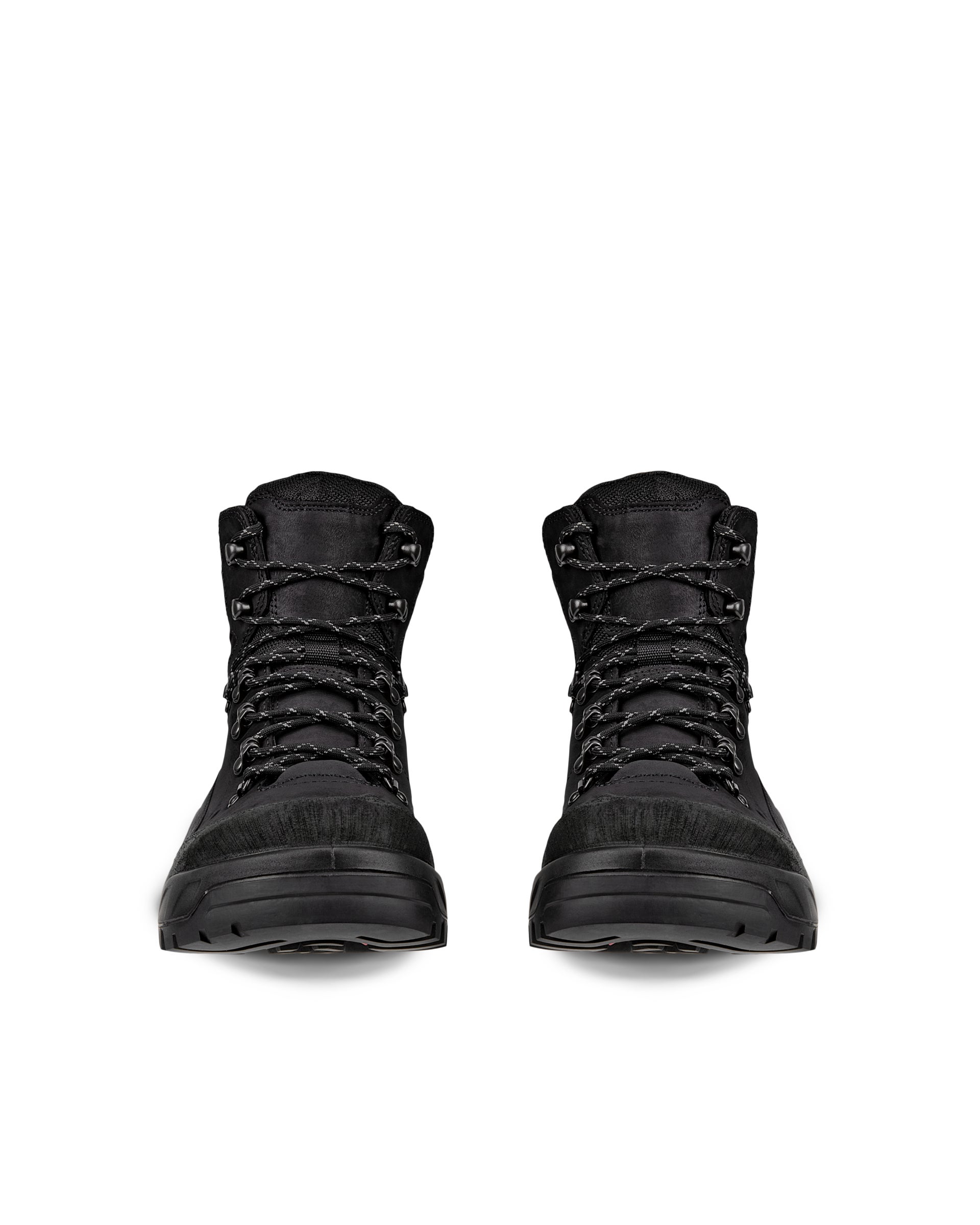 Pánske nubuková nepremokavé stredne vysoké outdoorové ECCO® Offroad - Čierna - Front pair