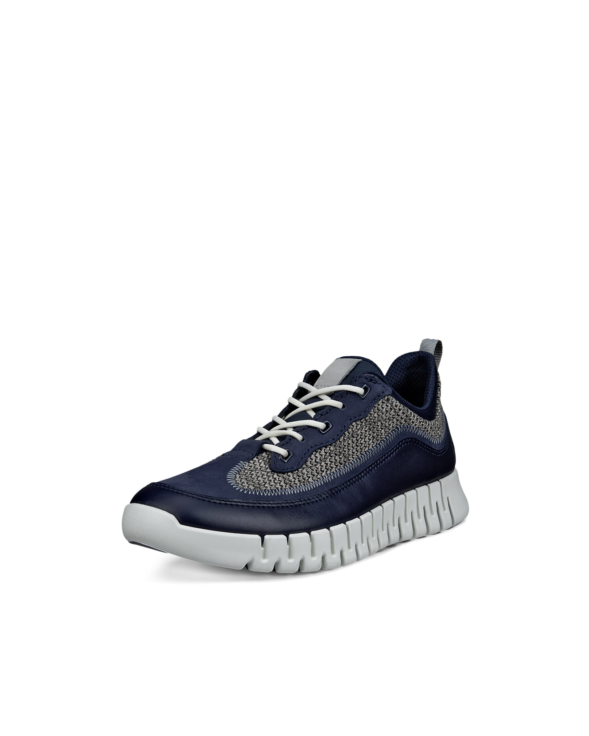 ECCO® GRUUV heren leren sneaker - Blauw - Main