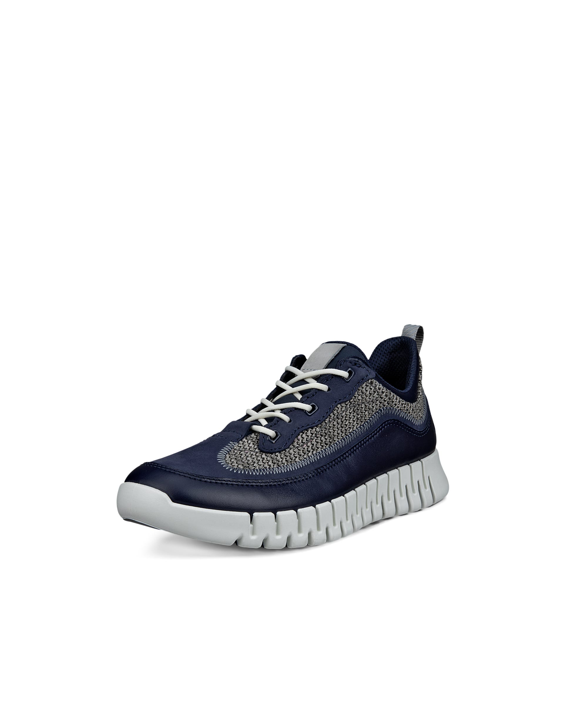 ECCO® GRUUV heren leren sneaker - Blauw - Main