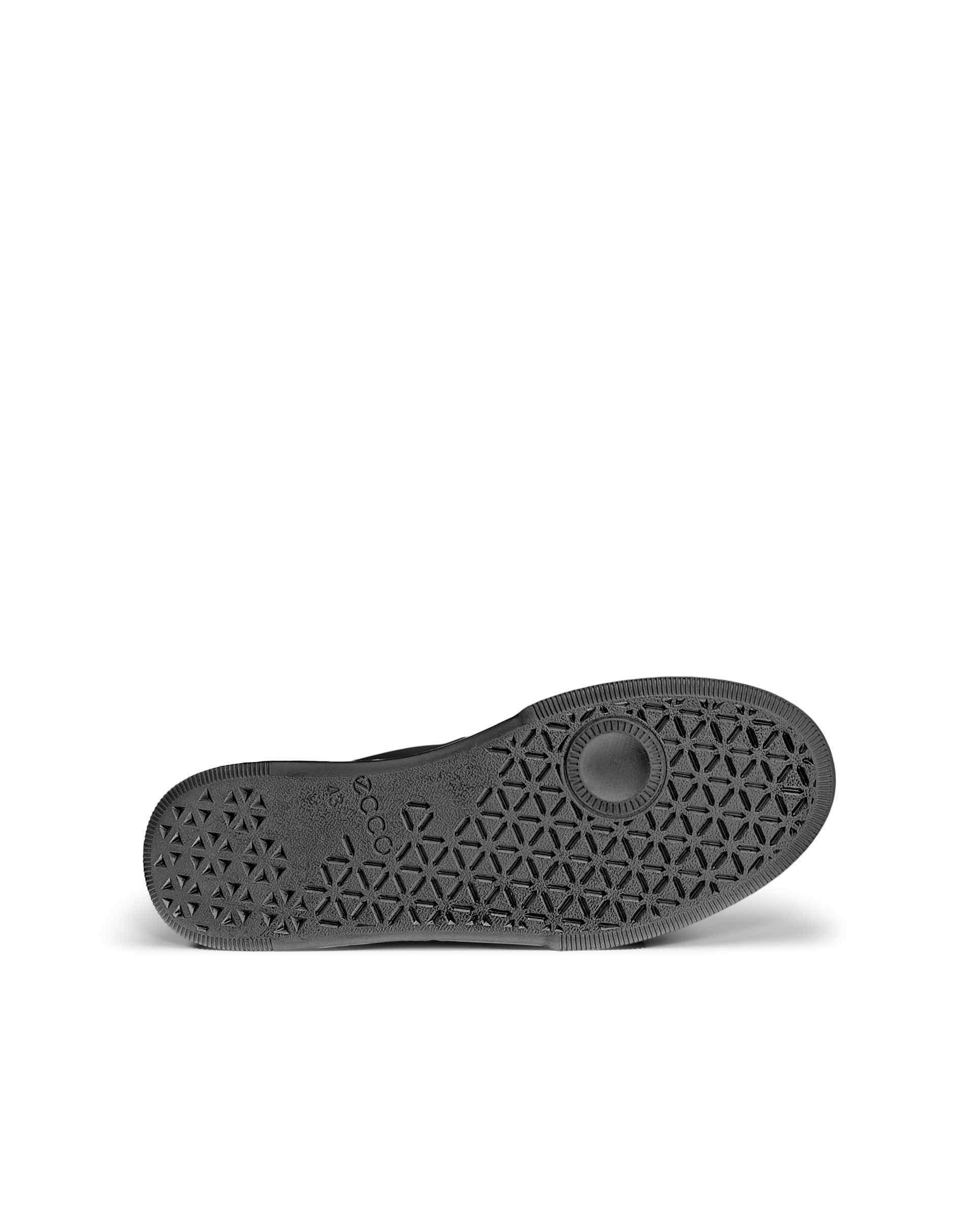 ECCO® STREET COURT baskets en cuir pour homme - Noir - Sole