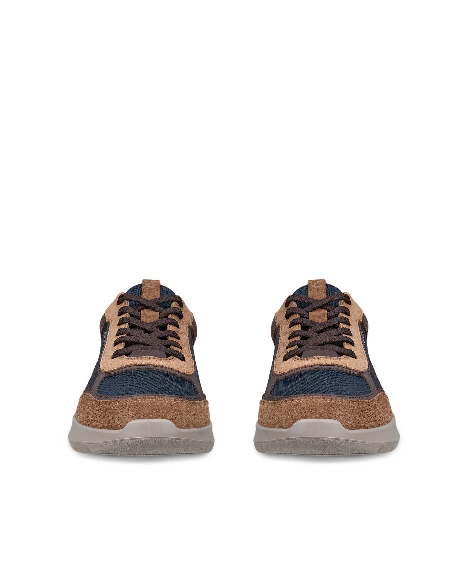 Men's ECCO® CITY STRIDE Leather Sneaker - Blue - Front pair