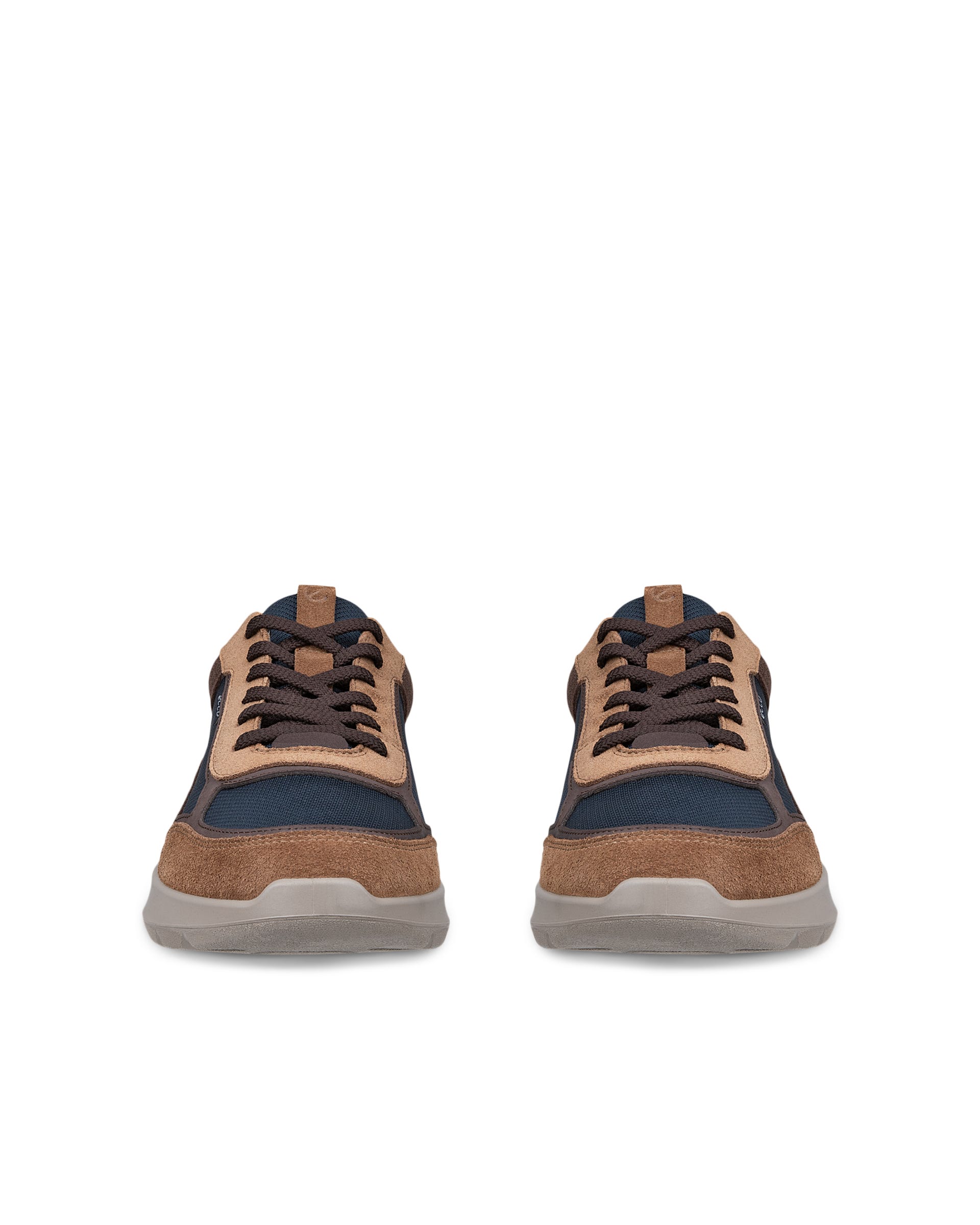 Men's ECCO® CITY STRIDE Leather Sneaker - Blue - Front pair