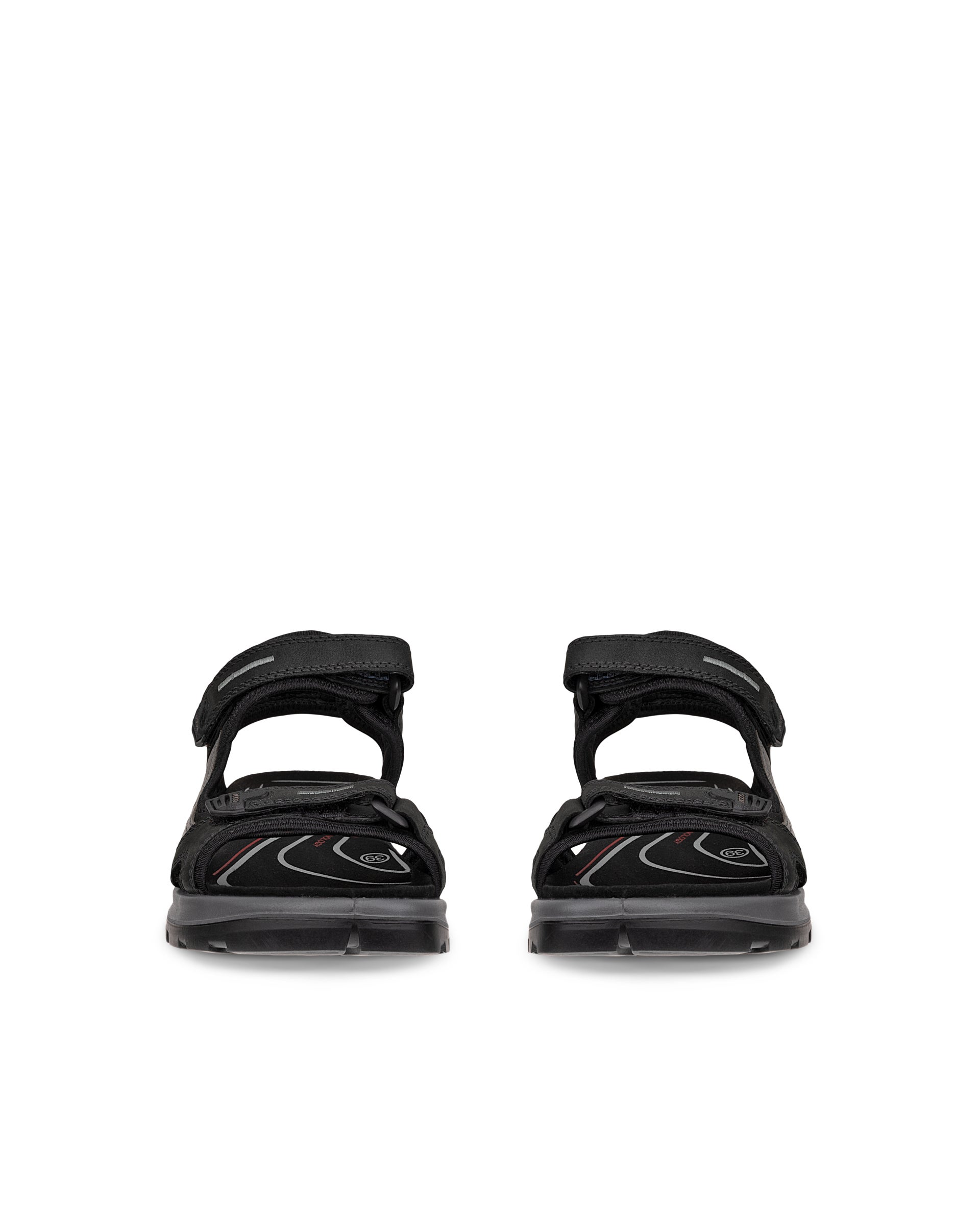 Ženski pohodniški sandal iz nubuka ECCO® Offroad - Črna - Front pair