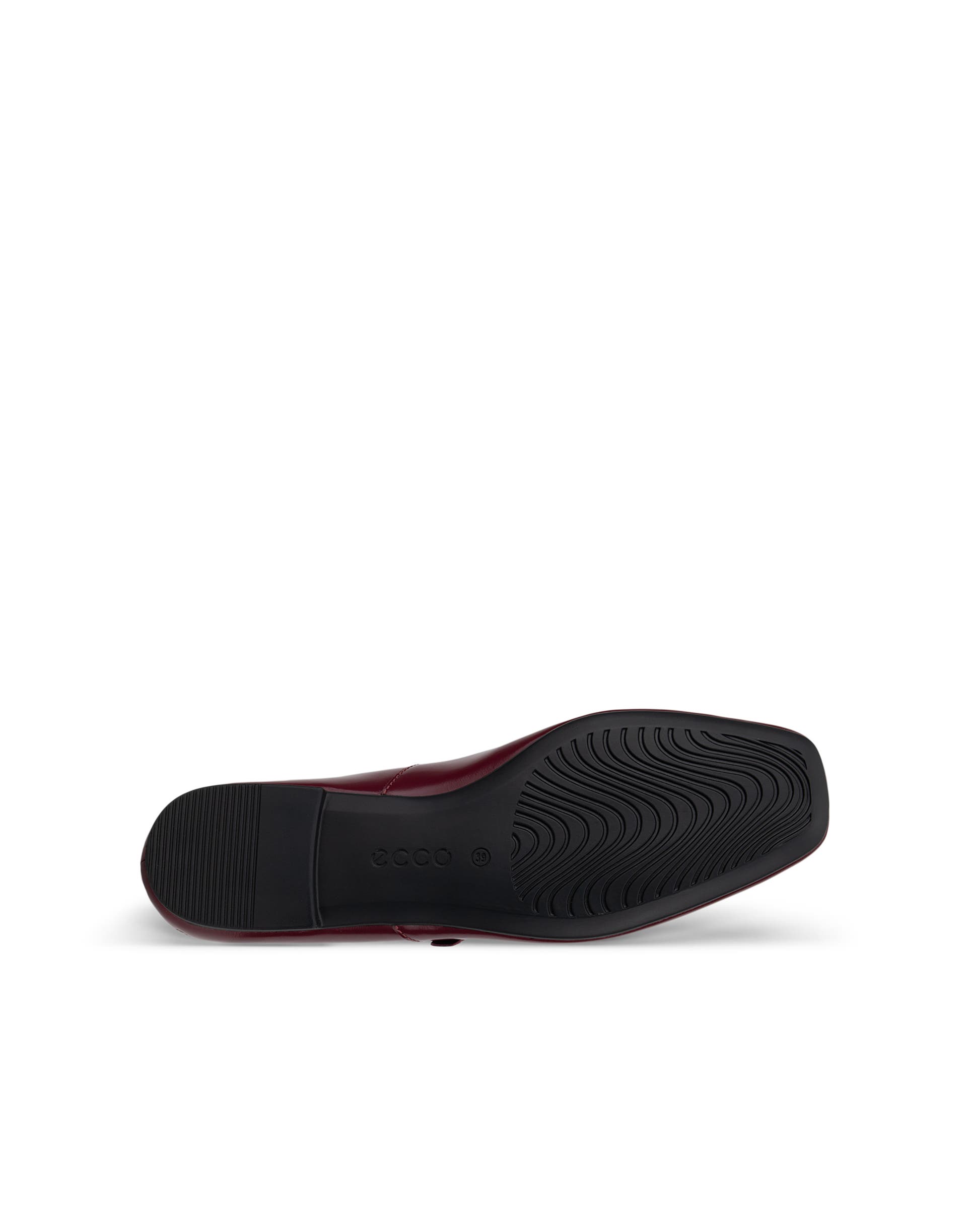 Women's ECCO® Margot Leather Mary Jane Shoe - Red - Sole