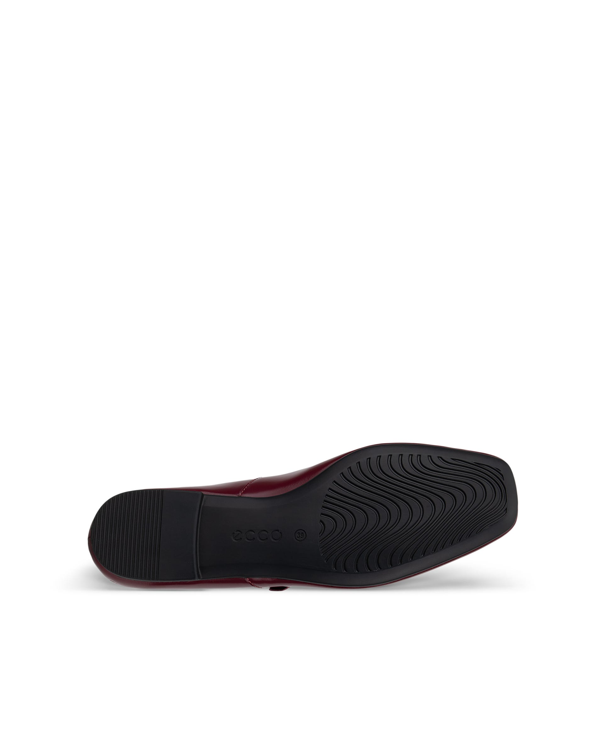 Women's ECCO® Margot Leather Mary Jane Shoe - Red - Sole