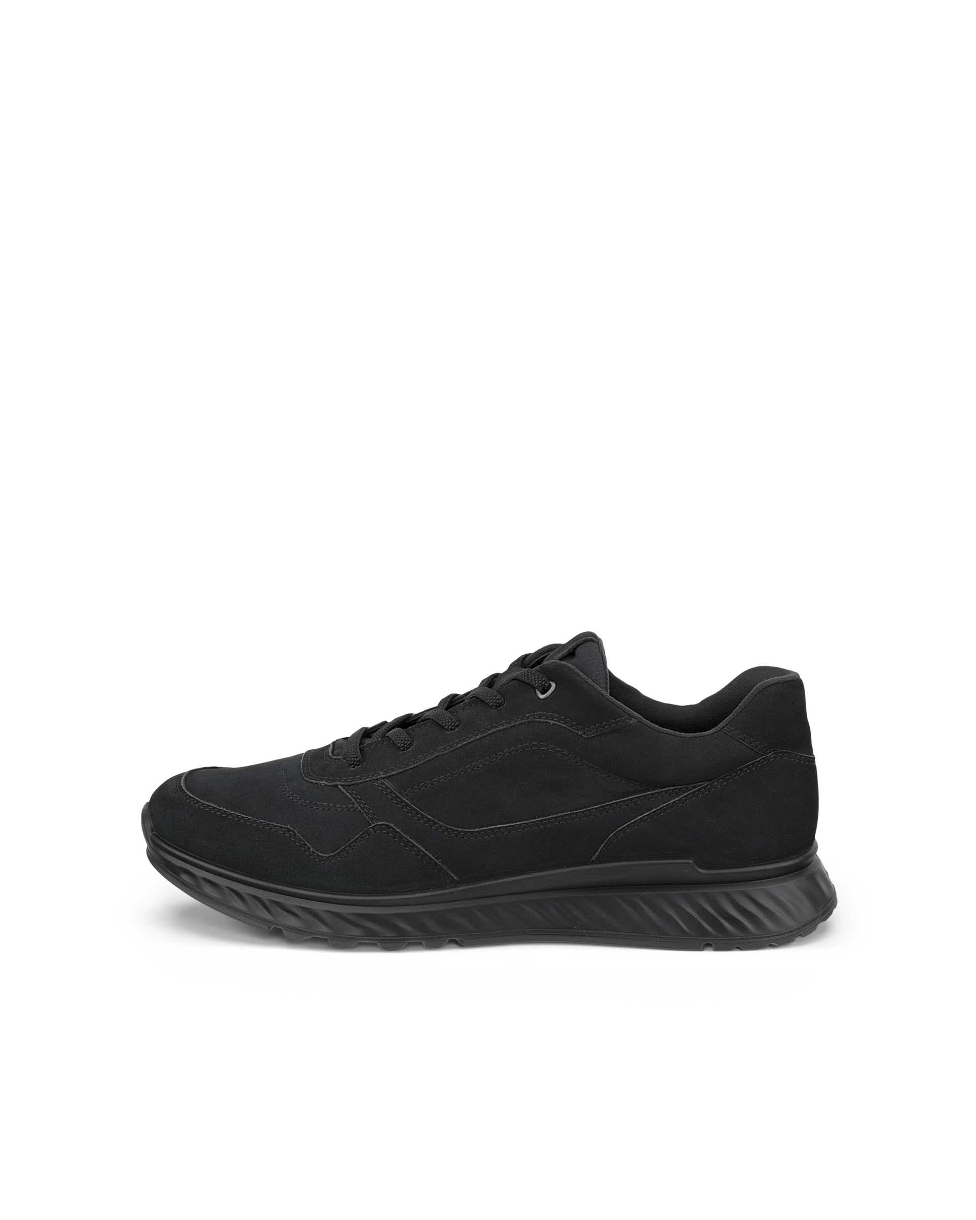 ECCO® EXOSTRIDE Damen Sneaker aus Nubukleder - Schwarz - Outside