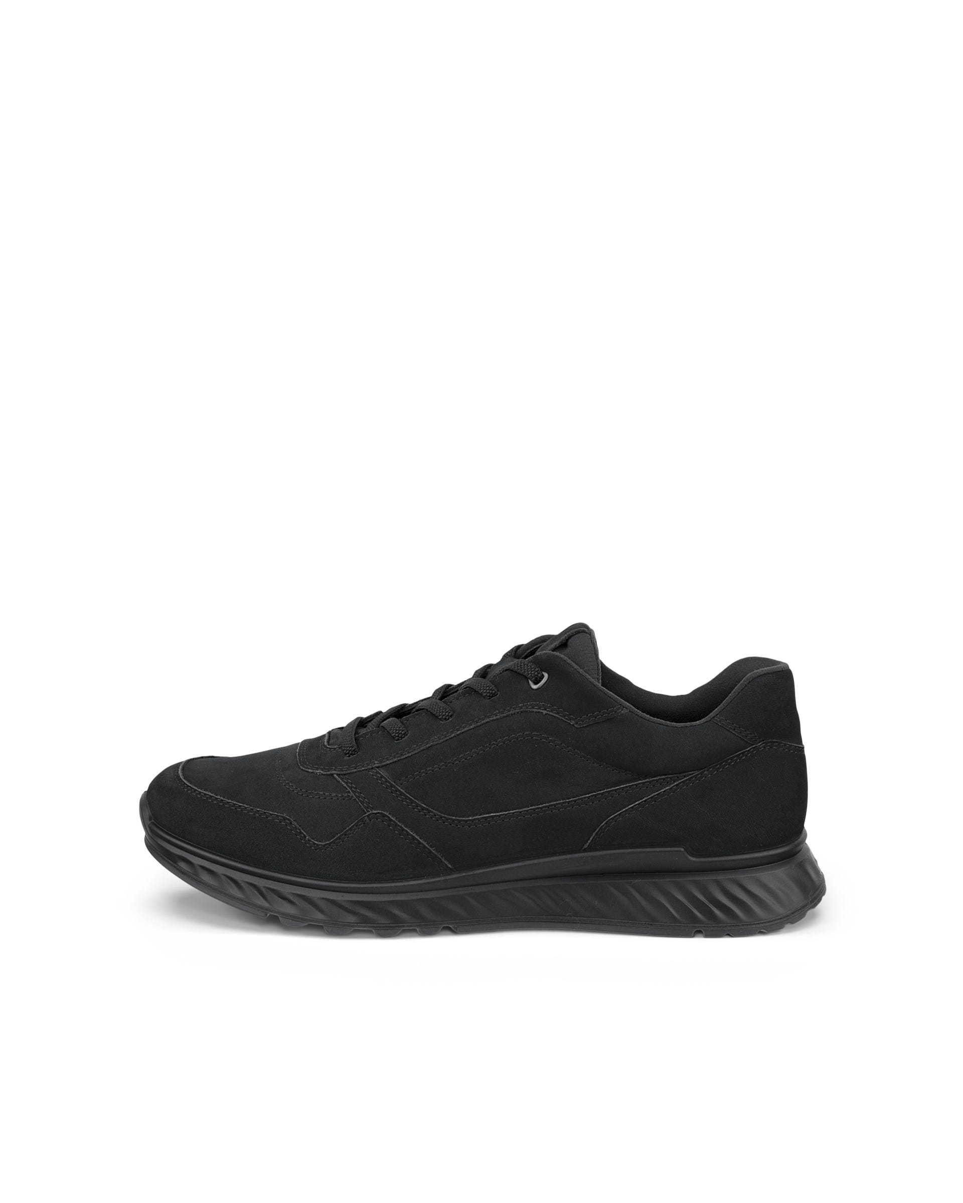 ECCO® EXOSTRIDE Damen Sneaker aus Nubukleder - Schwarz - Outside