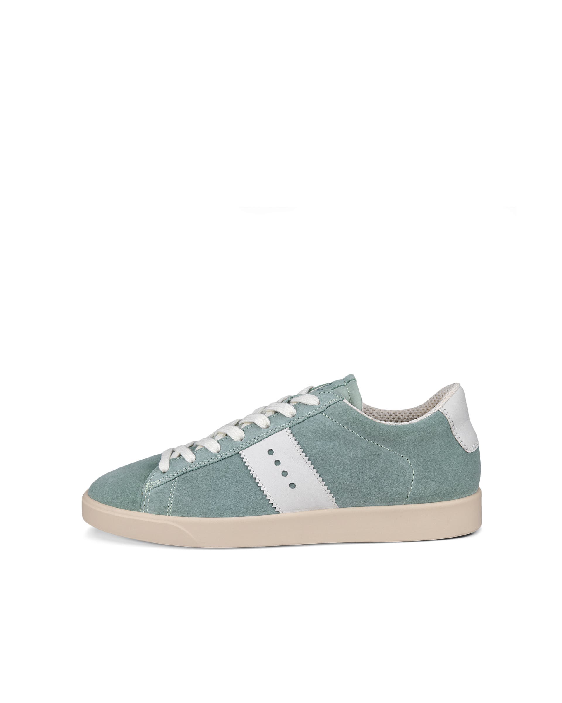 Women's ECCO® Street Lite Leather Sneaker - Green - Outside