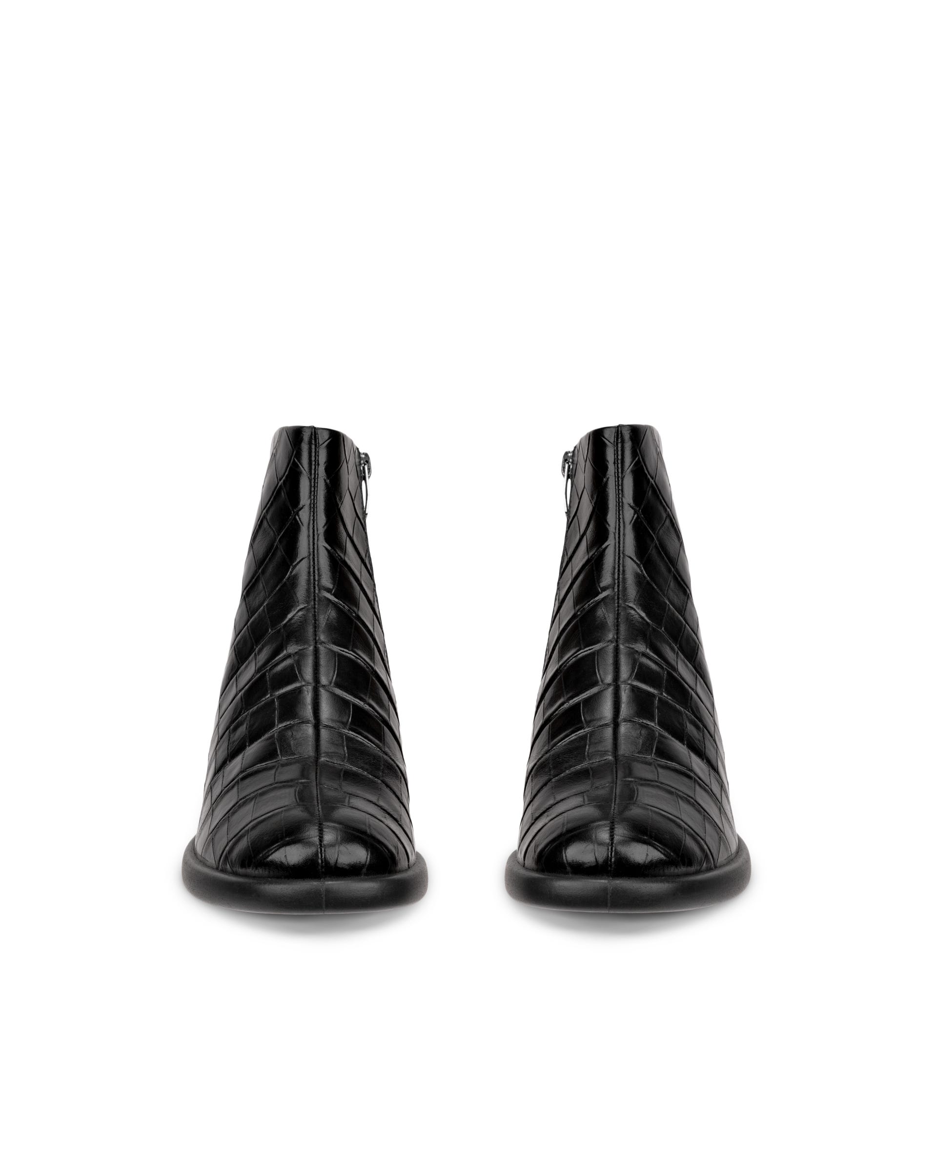 ECCO Sculpted LX 35 ウィメンズ レザーミッドカットブーツ - ブラック - Front pair