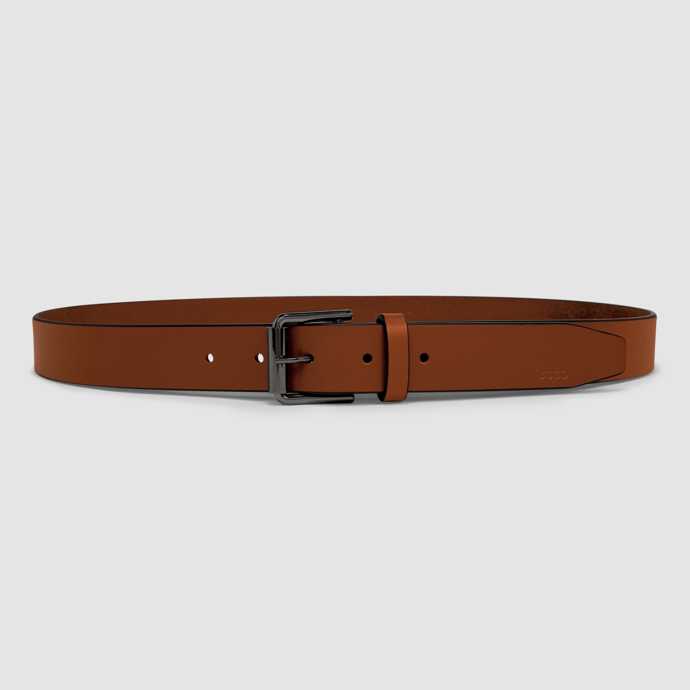 Men's ECCO® Leather Adjustable Belt - Brown - Main