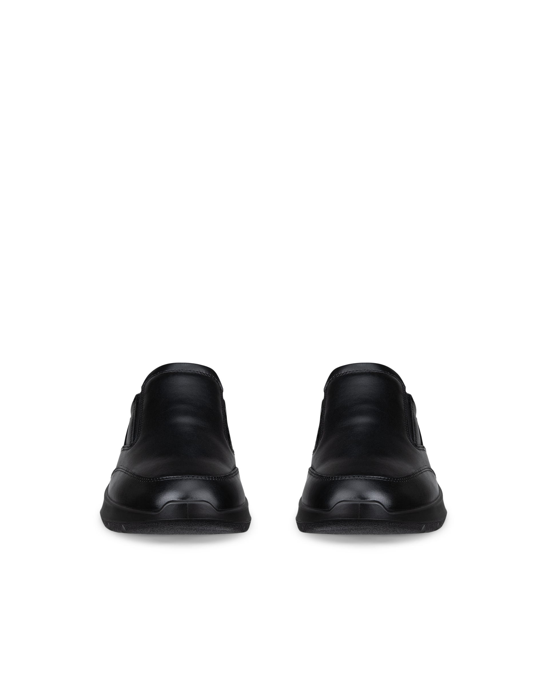 Men's ECCO® CITY STRIDE Nubuck Slip-On Trainer - Black - Outside