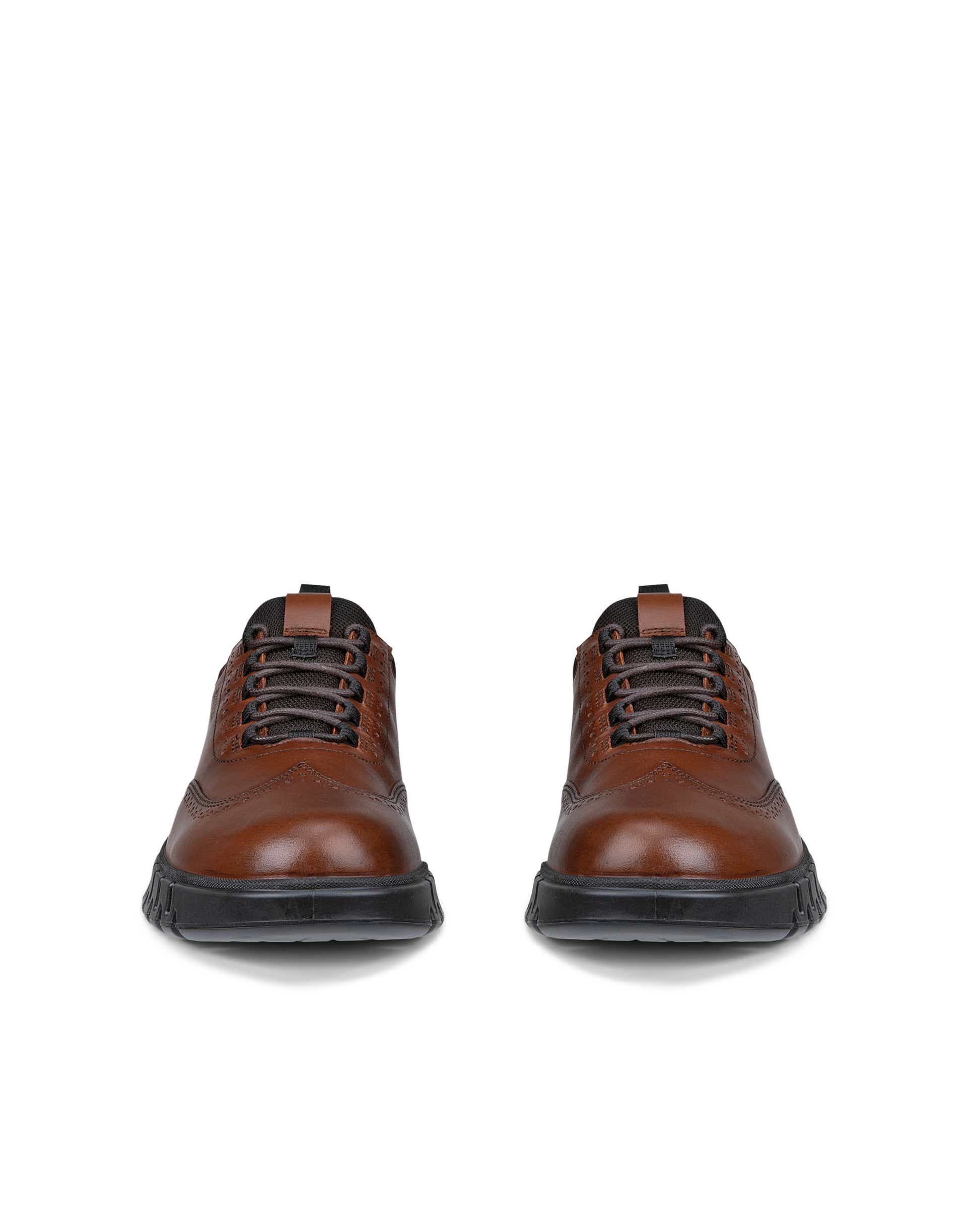 Men's ECCO® GRUUV STUDIO Leather Gore-Tex Slip-On - Brown - Front pair