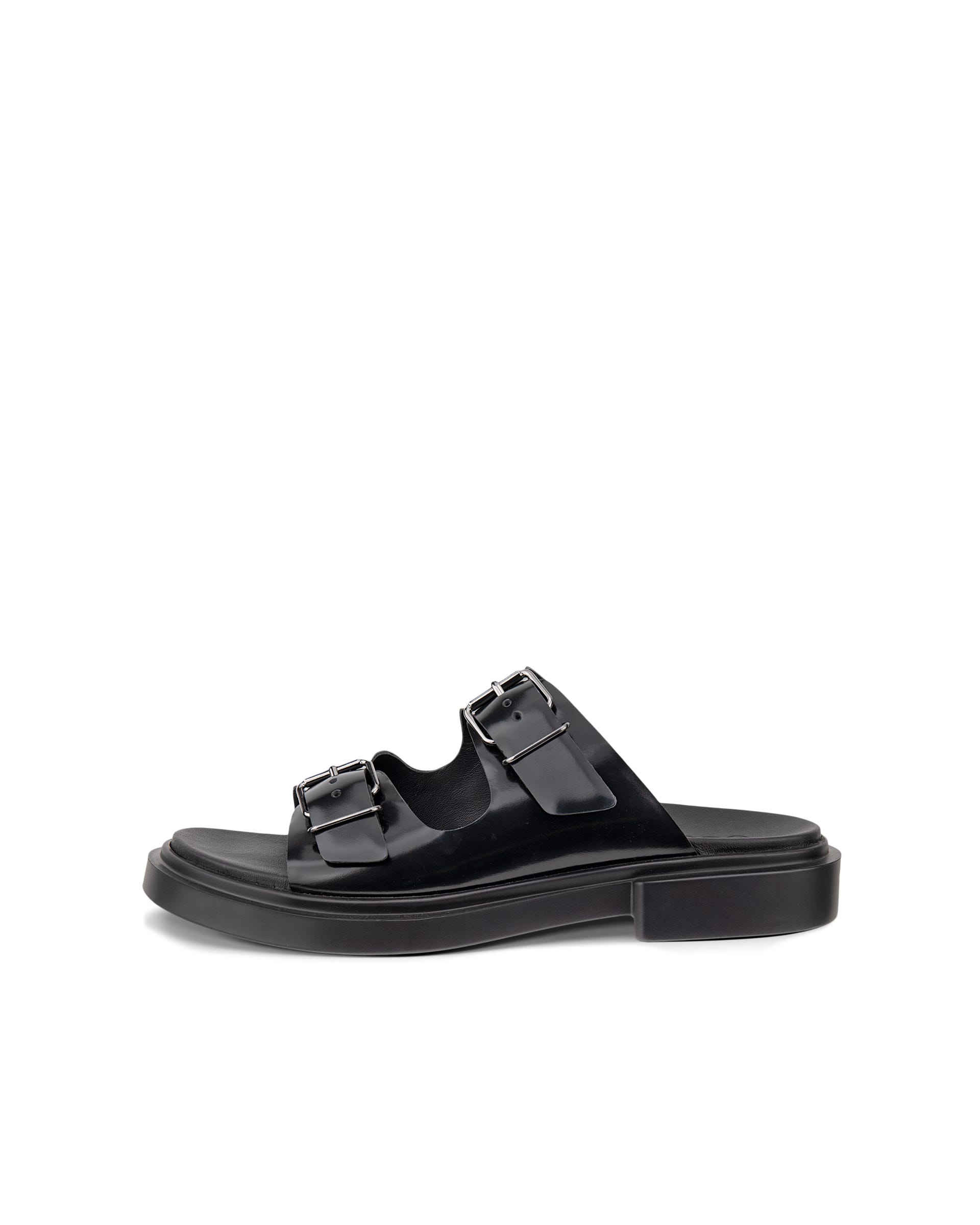 Women's ECCO® Cozmo PF Leather Two Strap Sandal | Black
