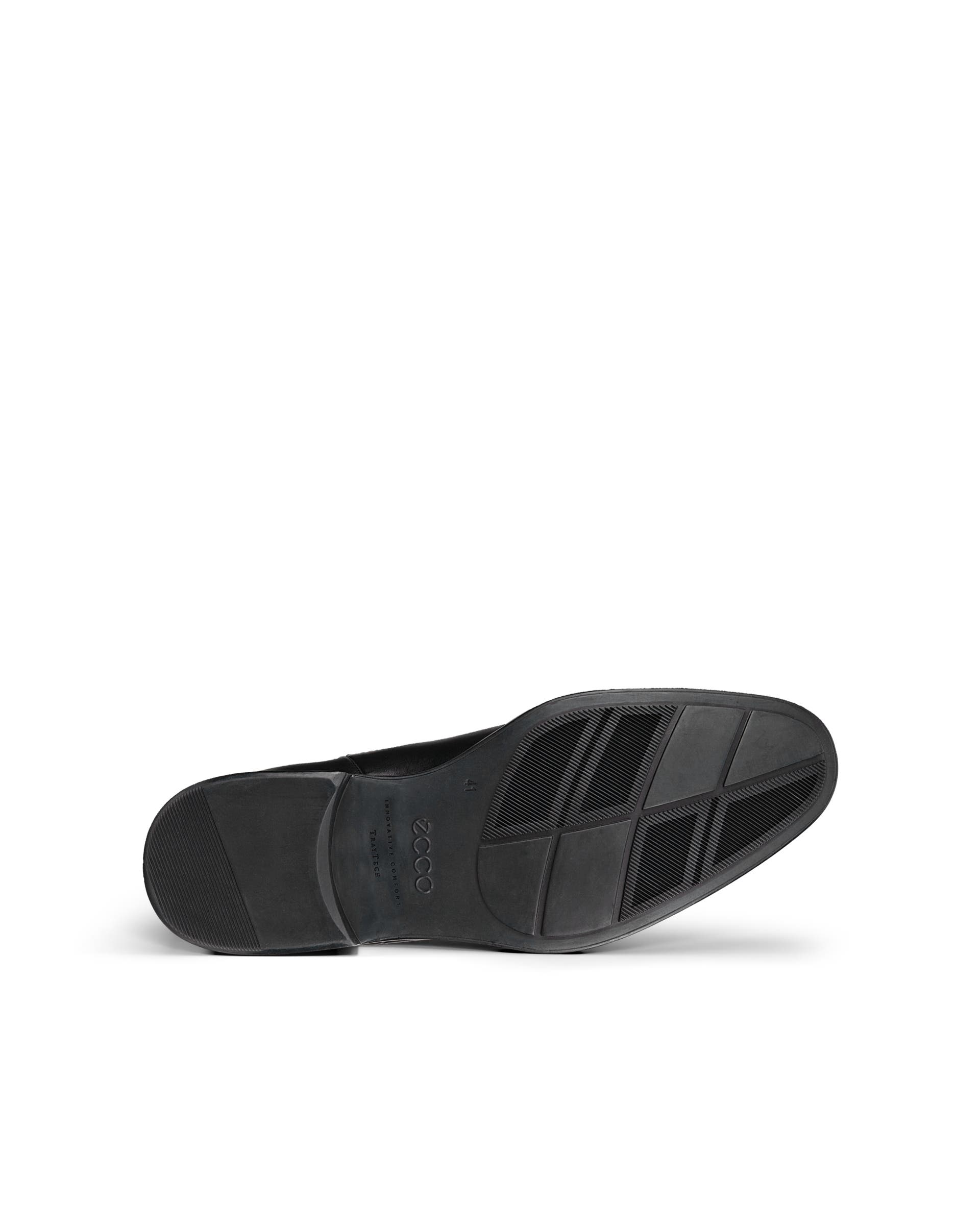 Men's ECCO® Citytray Leather Chelsea Boot - Black - Sole