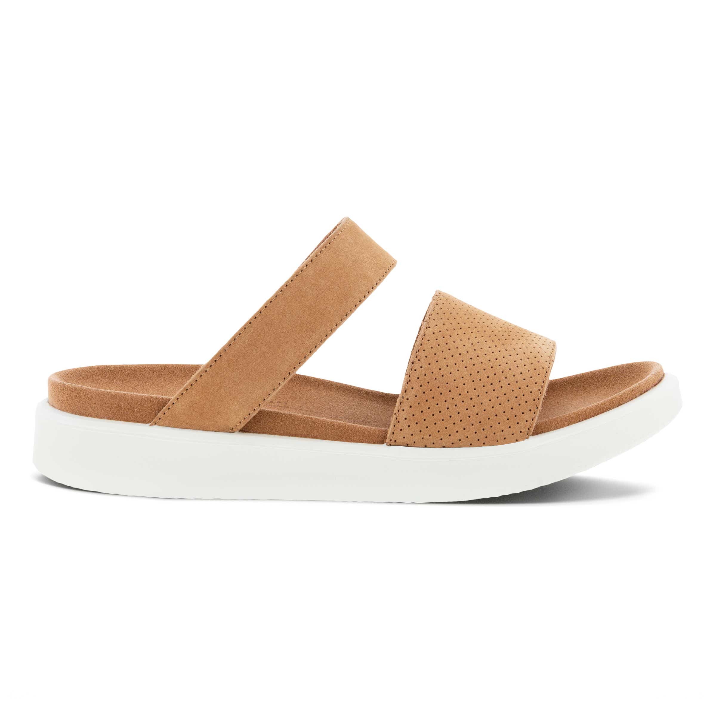 ECCO Yuma Slide Sandal - Brown - Outside