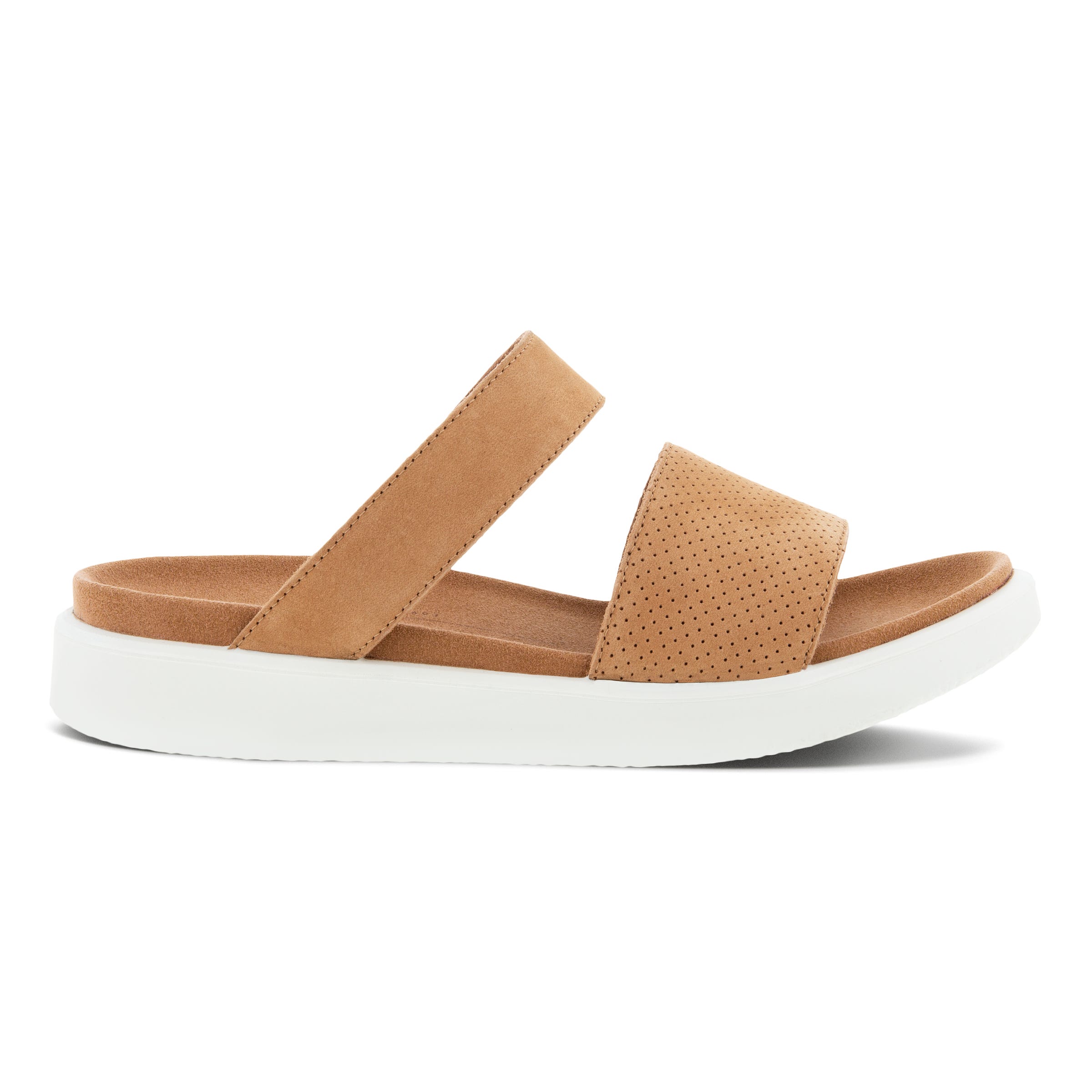 ECCO Yuma Slide Sandal - Brown - Outside