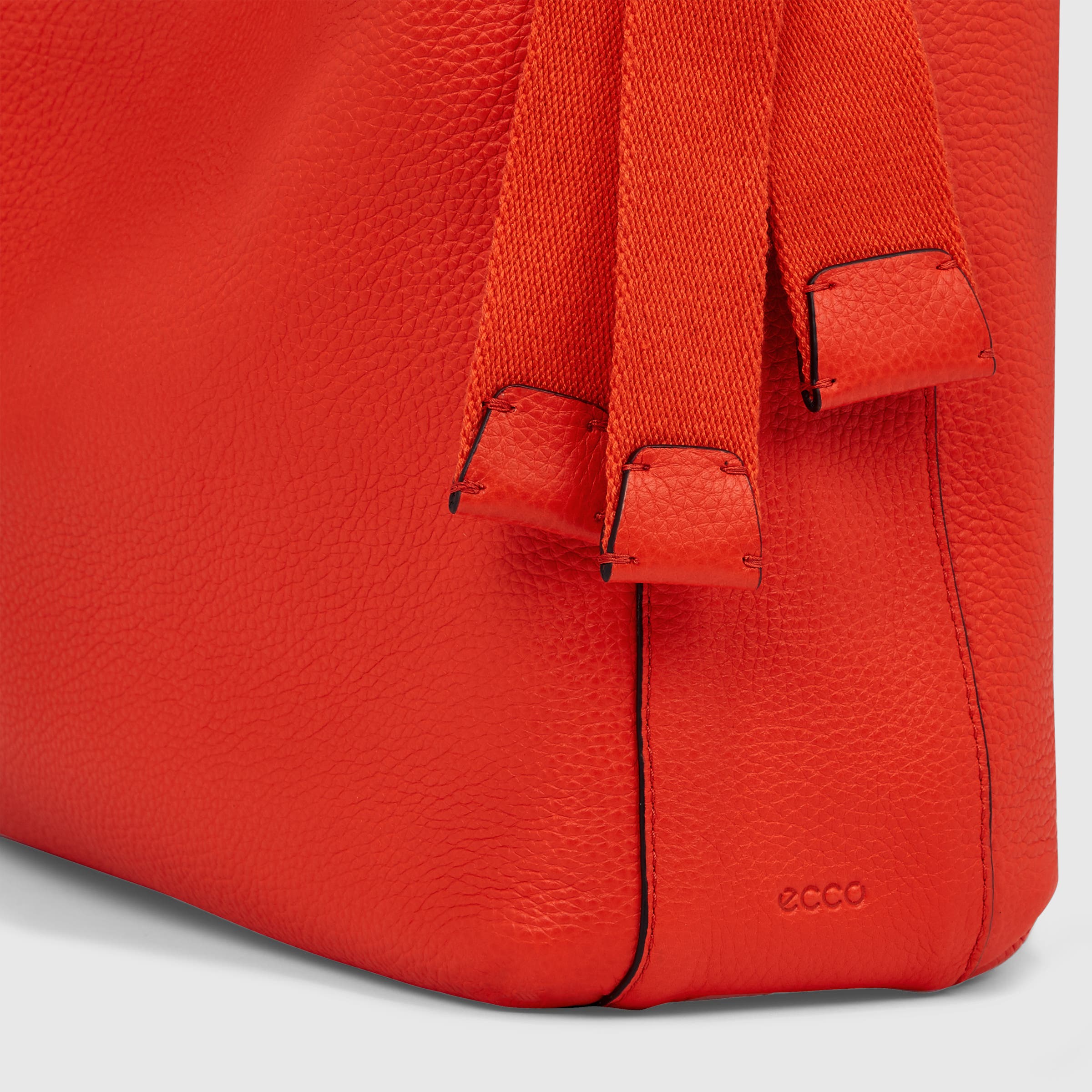 ECCO Sail Full Size レザーショルダーバッグ - レッド - Detail-2