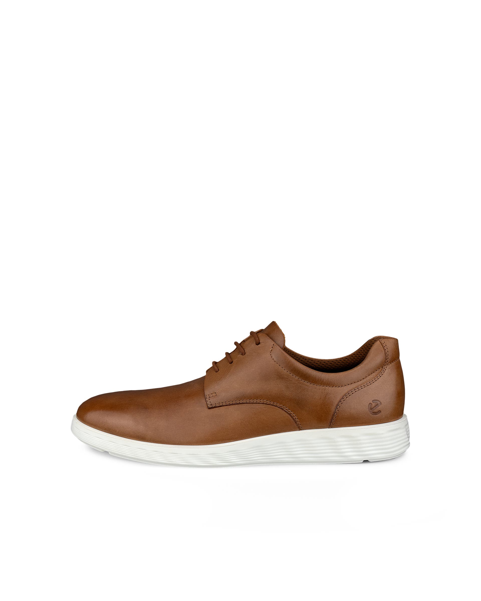 Men's ECCO® S Lite Leather Derby Shoe - Brown - Outside