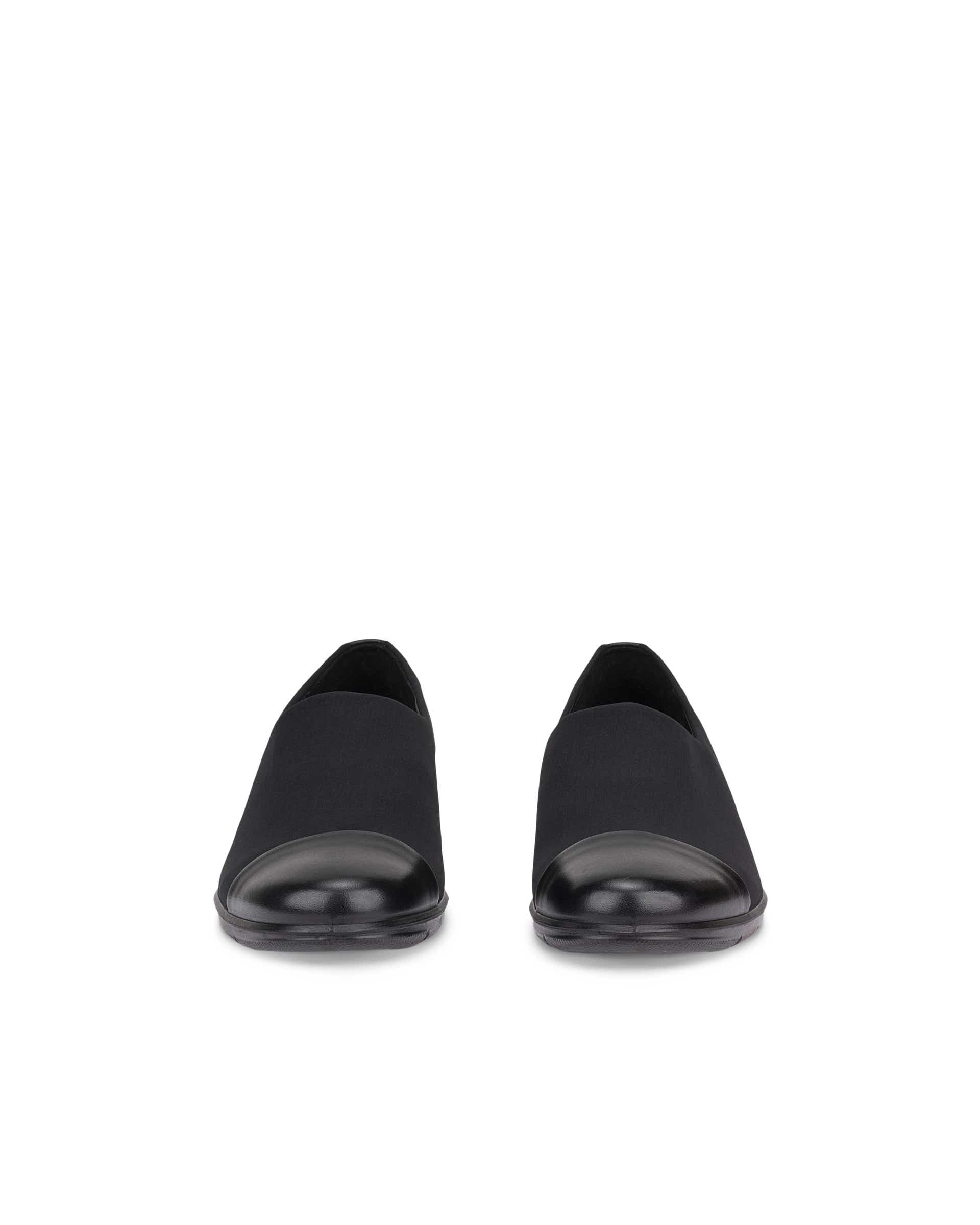 Women's ECCO® Felicia Textile Loafer - Black - Front pair