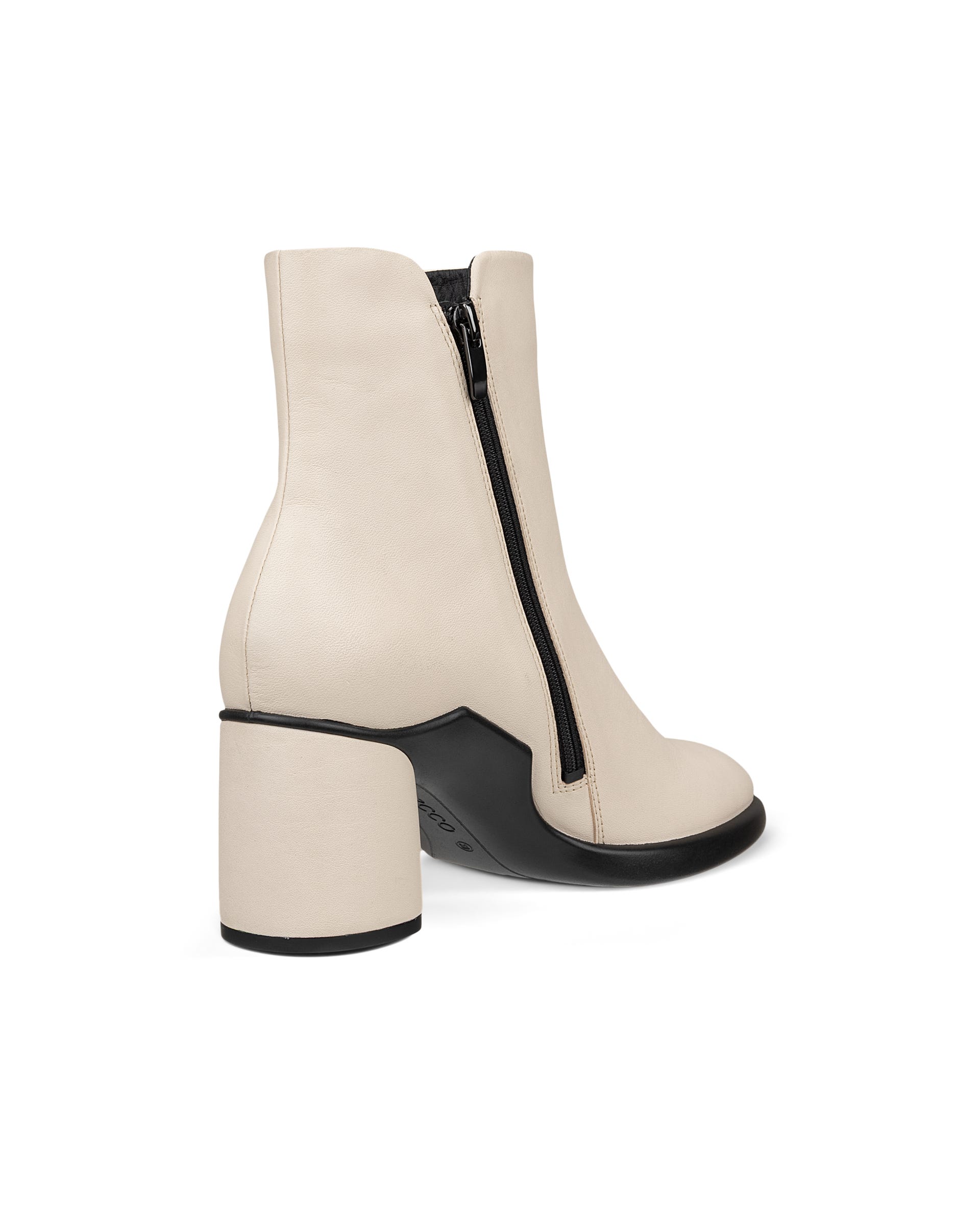 Women's ECCO® Sculpted LX 55 Leather Mid-Cut Boot - Beige - Outside