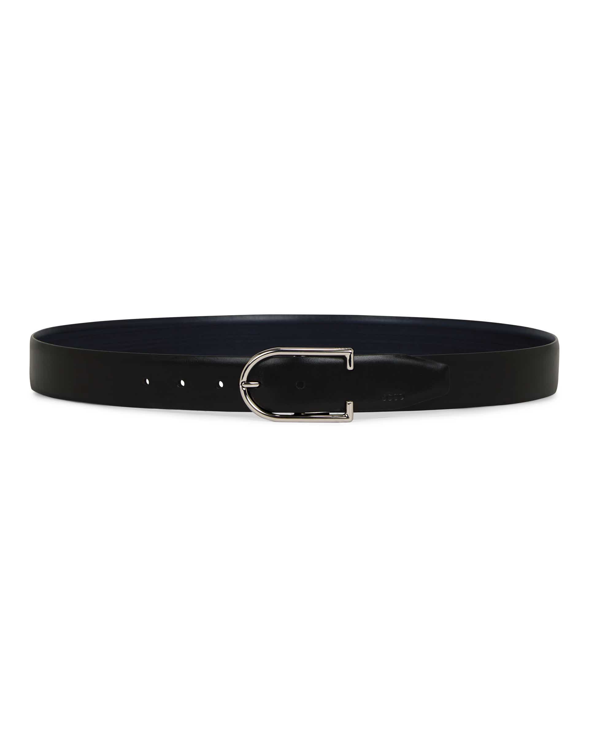 ECCO Belts Formal Reverse メンズ リバーシブルレザーベルト - ブラック - Main