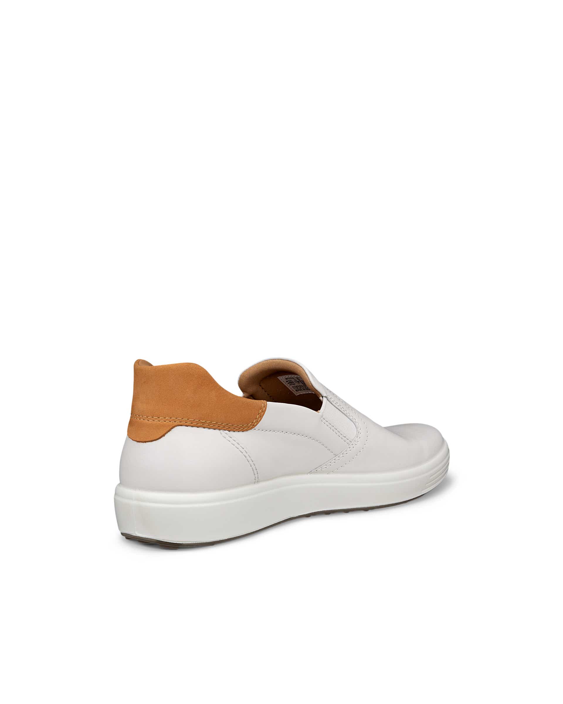 Pánské kožené tenisky ECCO® Soft 7 - Bílá - Back