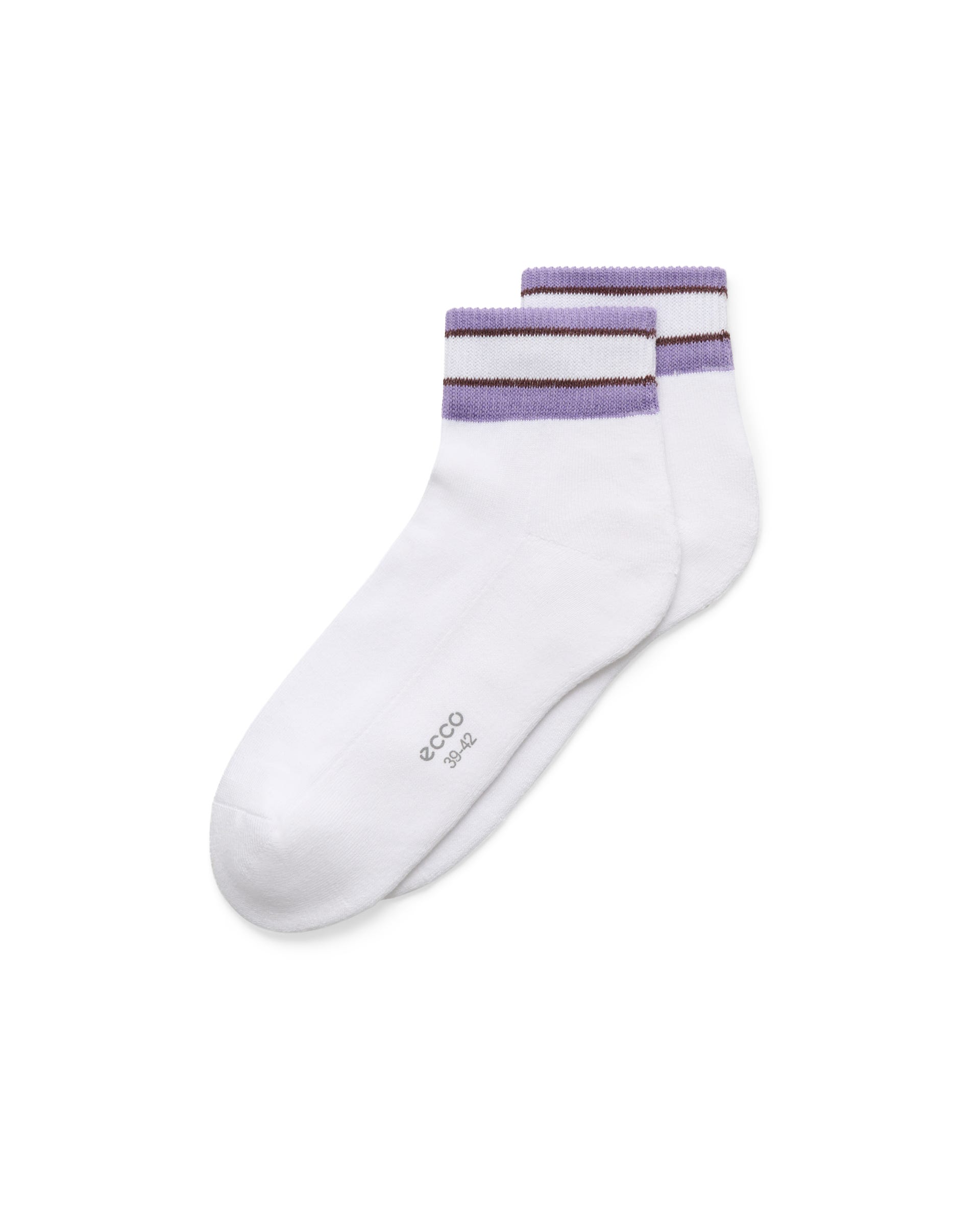 ECCO® RETRO LOW CUT 2-PACK Unisex Kurze Socken - Weiß - Main