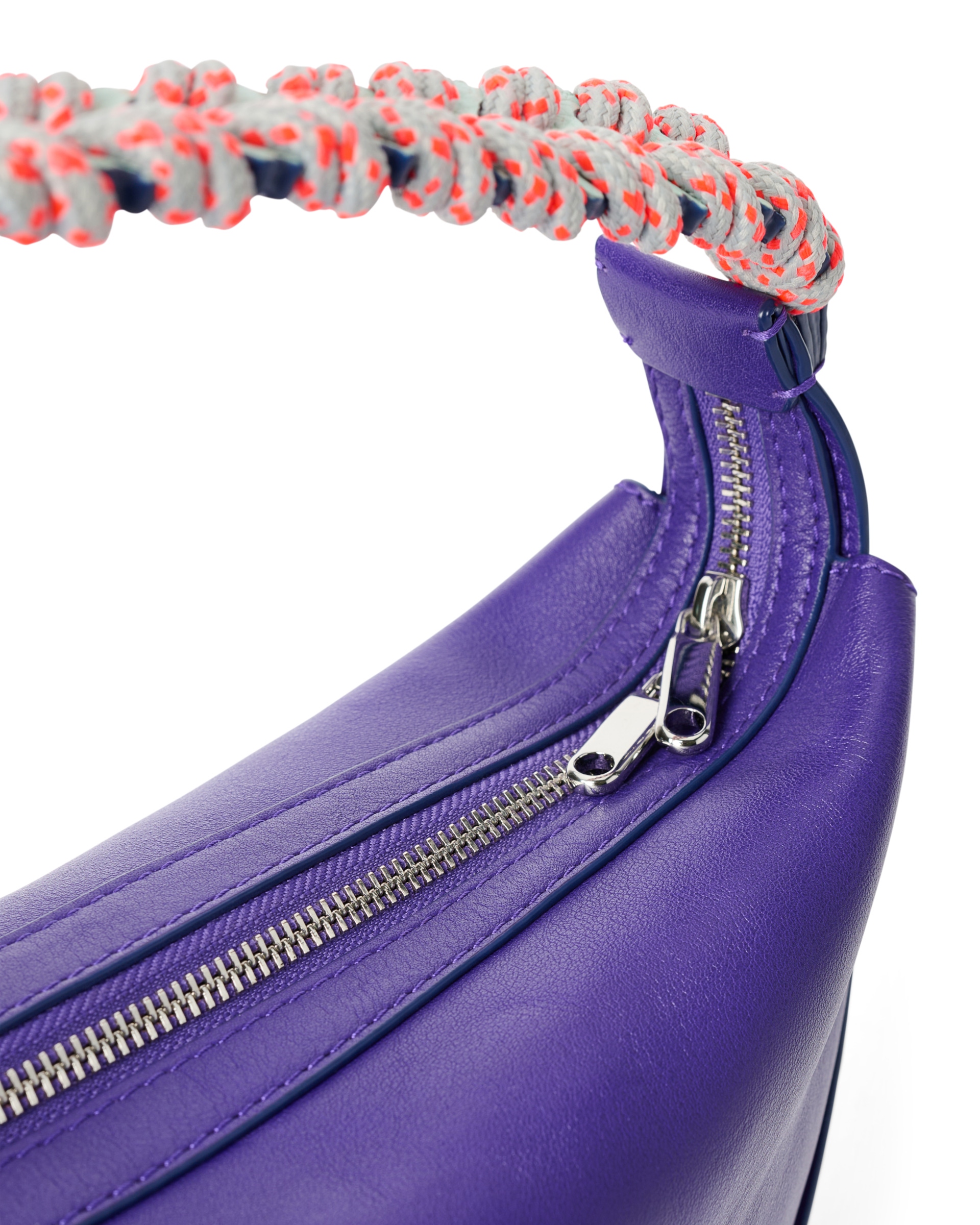 ECCOยฎ Fortune Soft Smooth Leather Medium Shoulder Bag - Purple - Detail-1