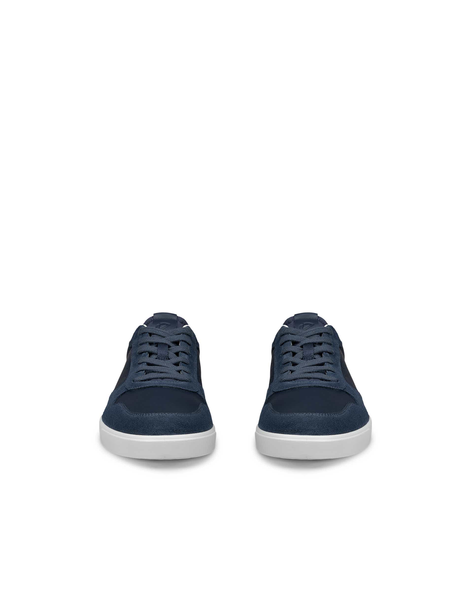 ECCO® STREET LITE heren leren sneaker - Blauw - Front pair