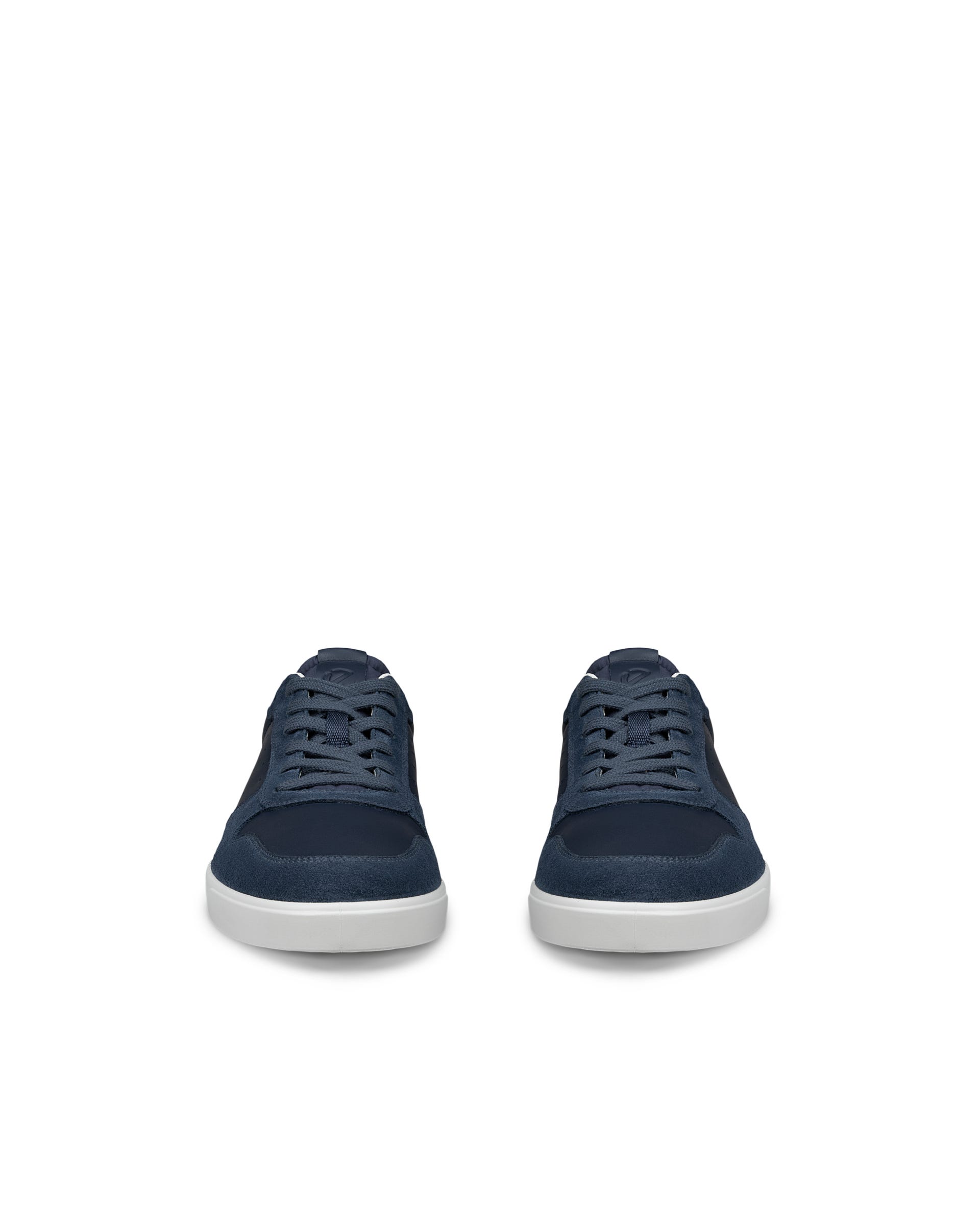 ECCO® STREET LITE heren leren sneaker - Blauw - Front pair