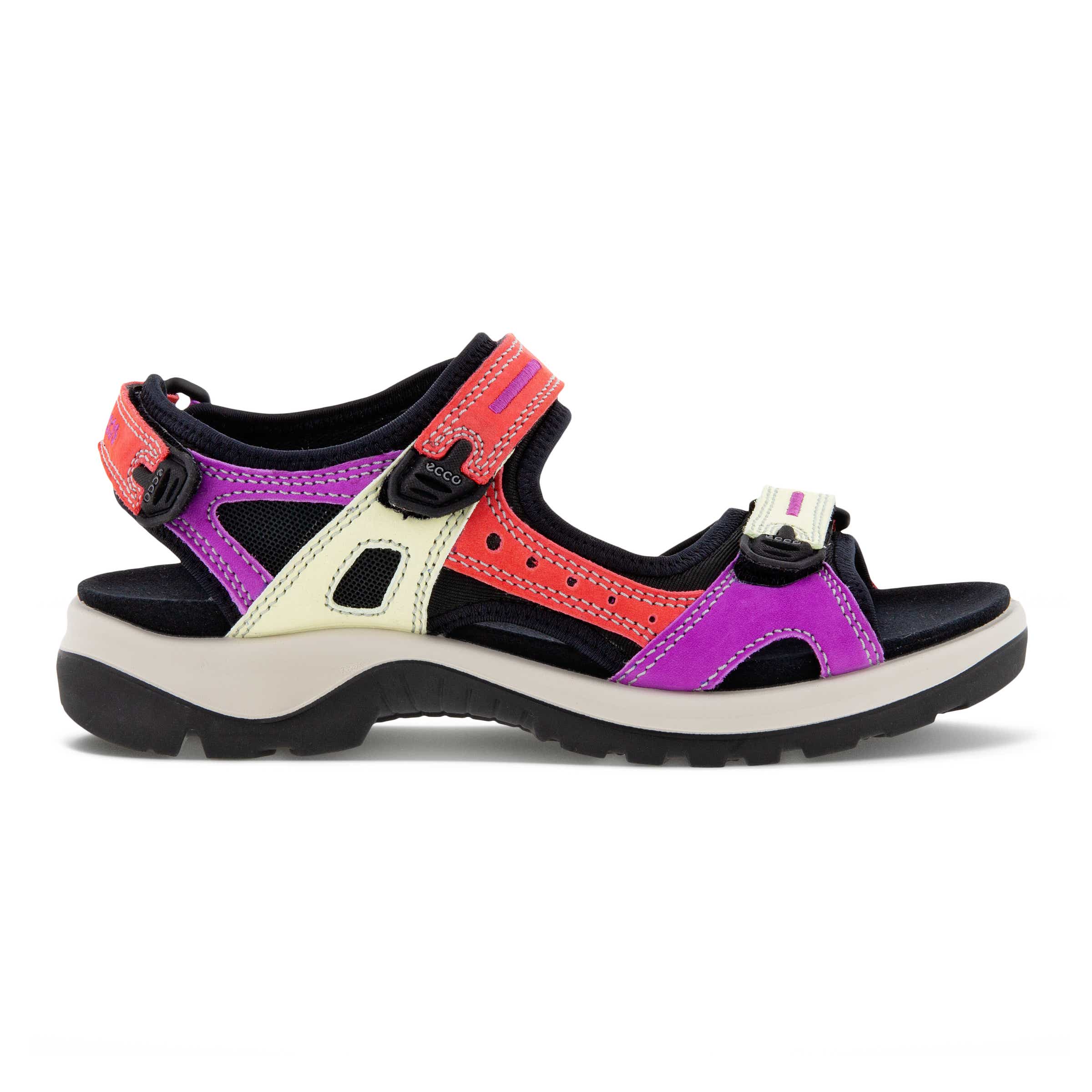 Women's ECCO® Offroad Nubuck Outdoor Sandal - Multicolour - Outside