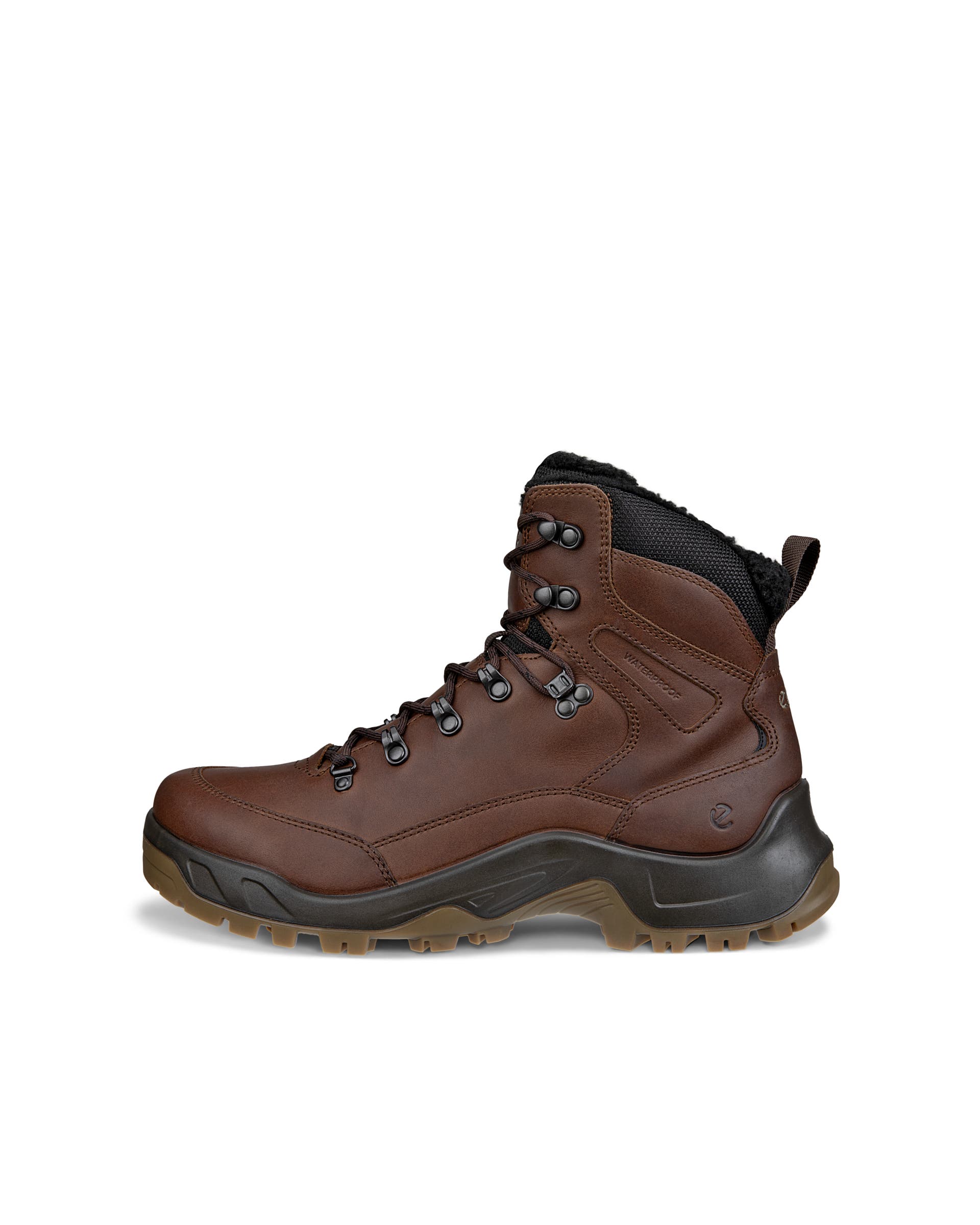Men's ECCO® Offroad Leather Waterproof Boot - Brown - Outside