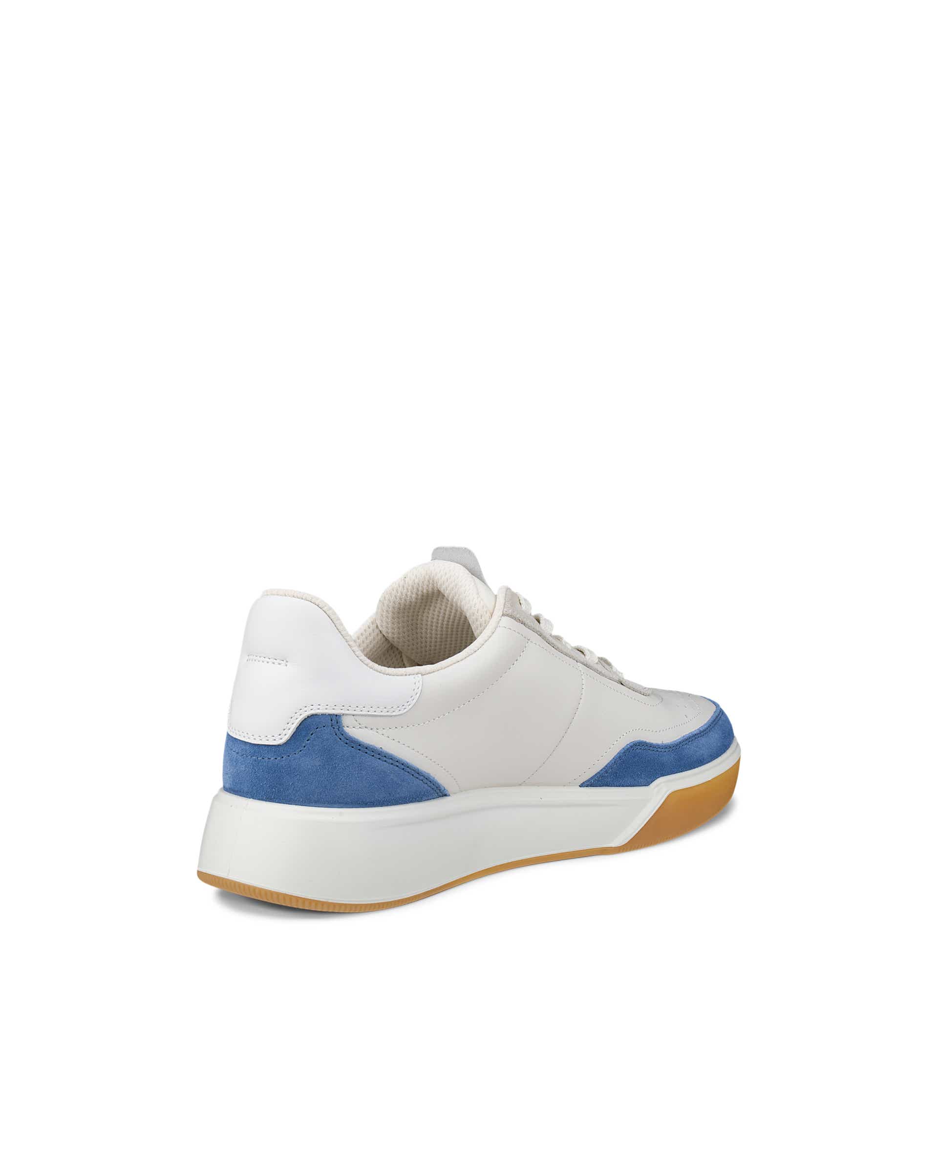 ECCO® STREET COURT Herren Ledersneaker - Blau - Back
