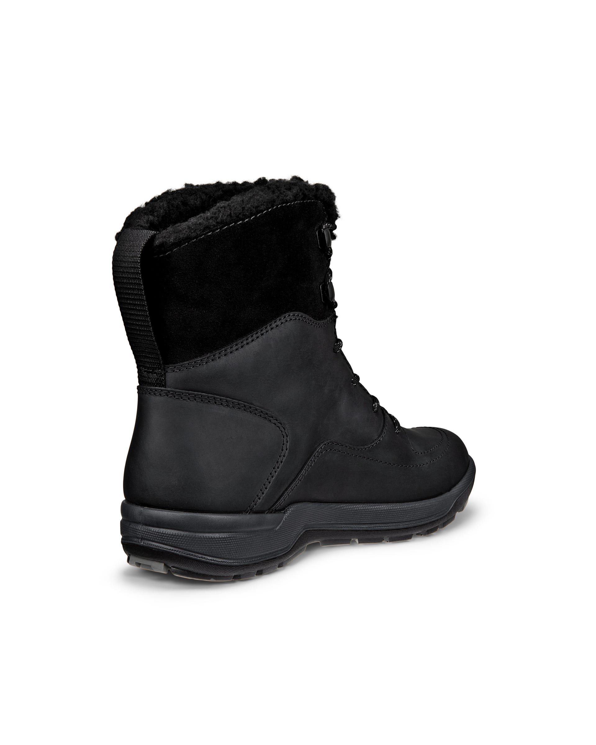 Women's ECCO® Trace Lite Waterproof Oiled Nubuck Boot - Black - Back
