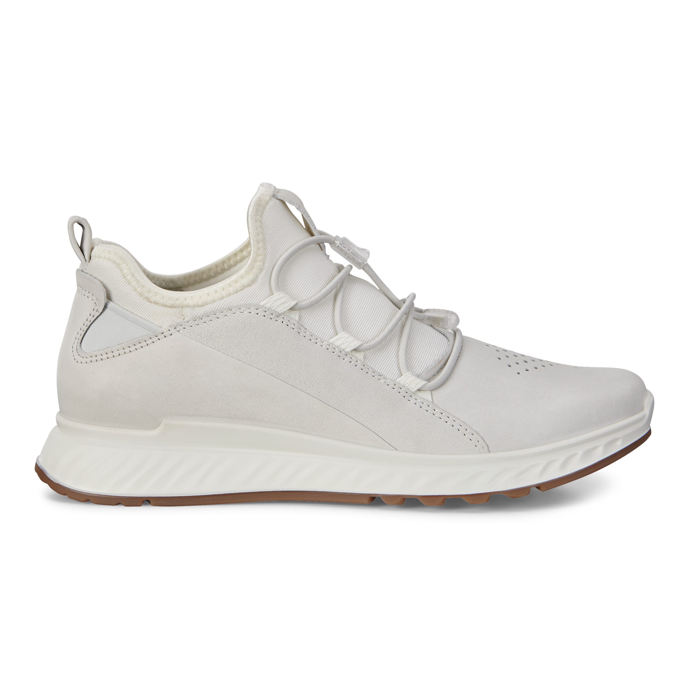 Women's ECCO® ST.1 Hybrid Leather Sneaker - White - Outside