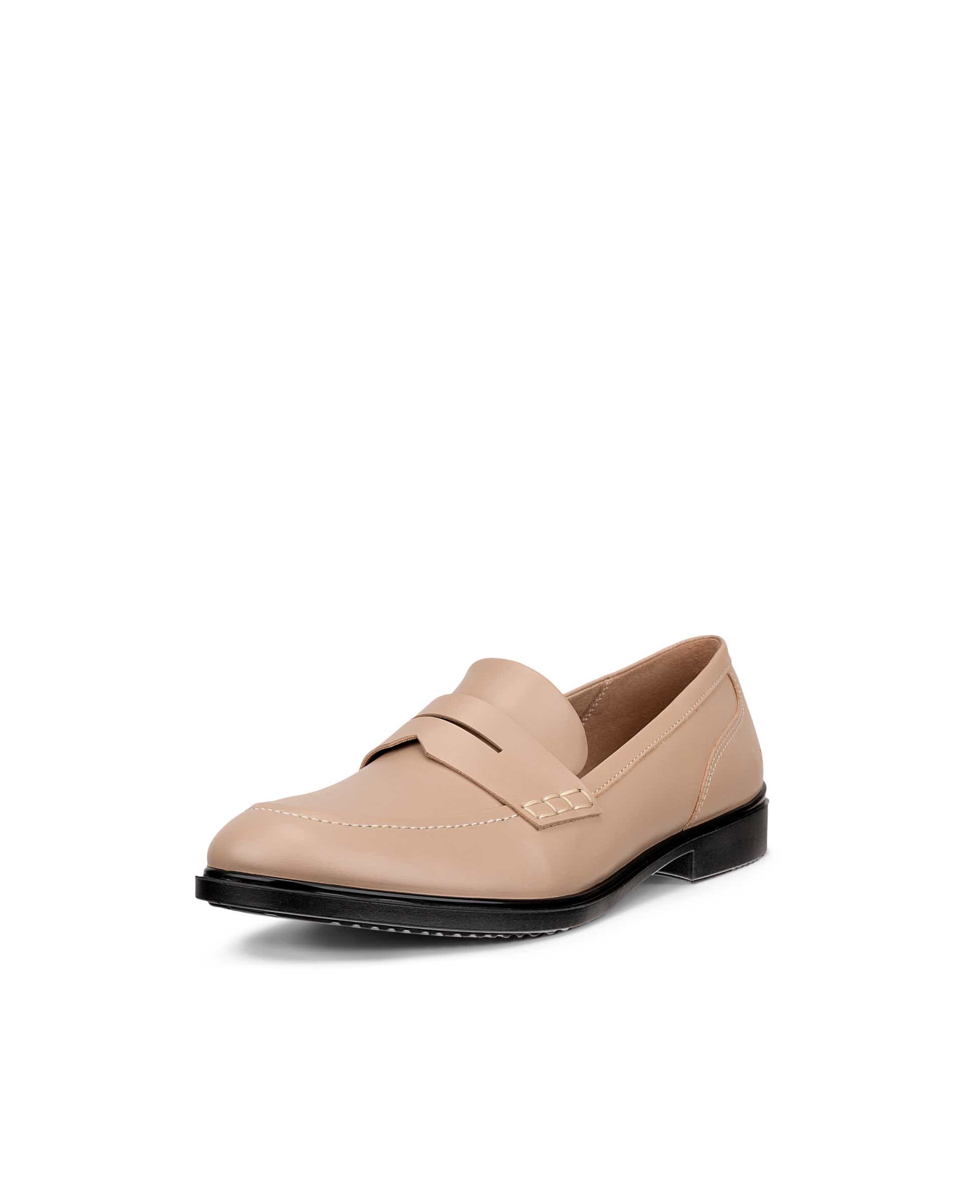 Dámské kožené mokasíny ECCO® Dress Classic 15 - Béžová - Main