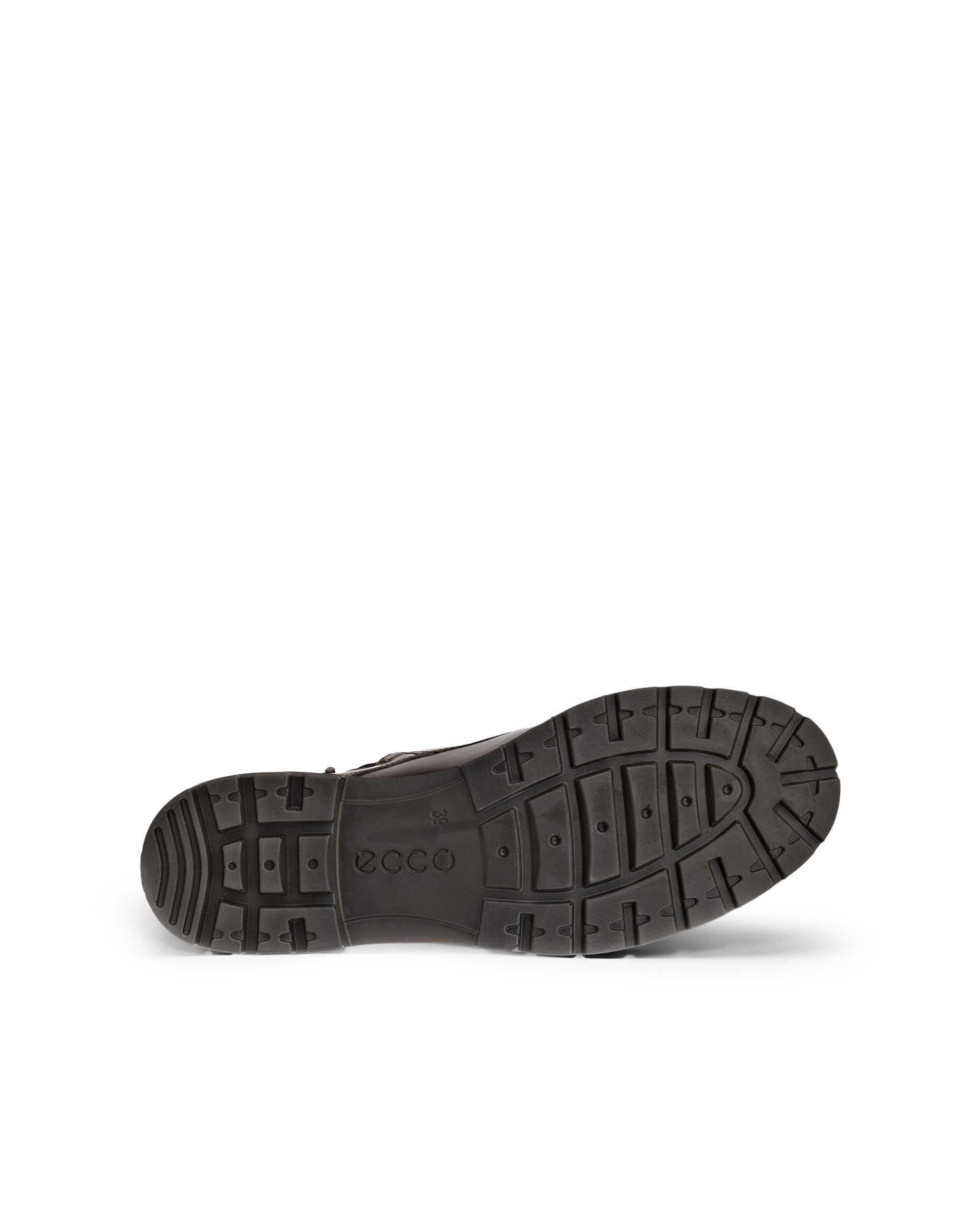 Damskie skórzane sznurowane buty ECCO® METROPOLE VIENNA - Brązowy - Sole