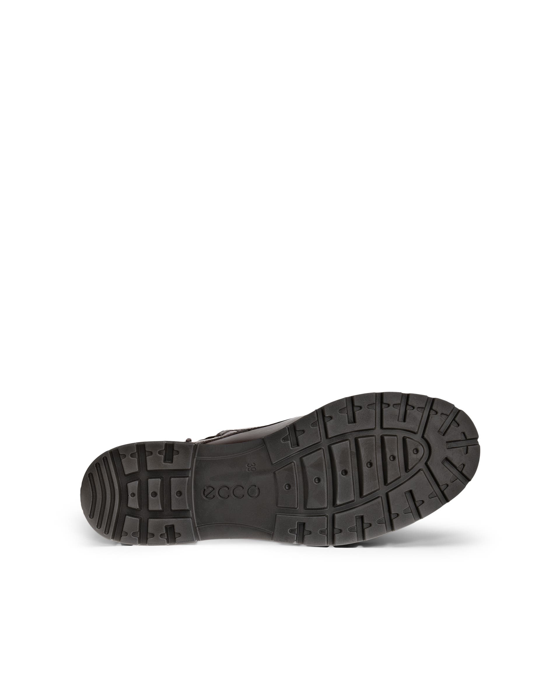 Damskie skórzane sznurowane buty ECCO® METROPOLE VIENNA - Brązowy - Sole