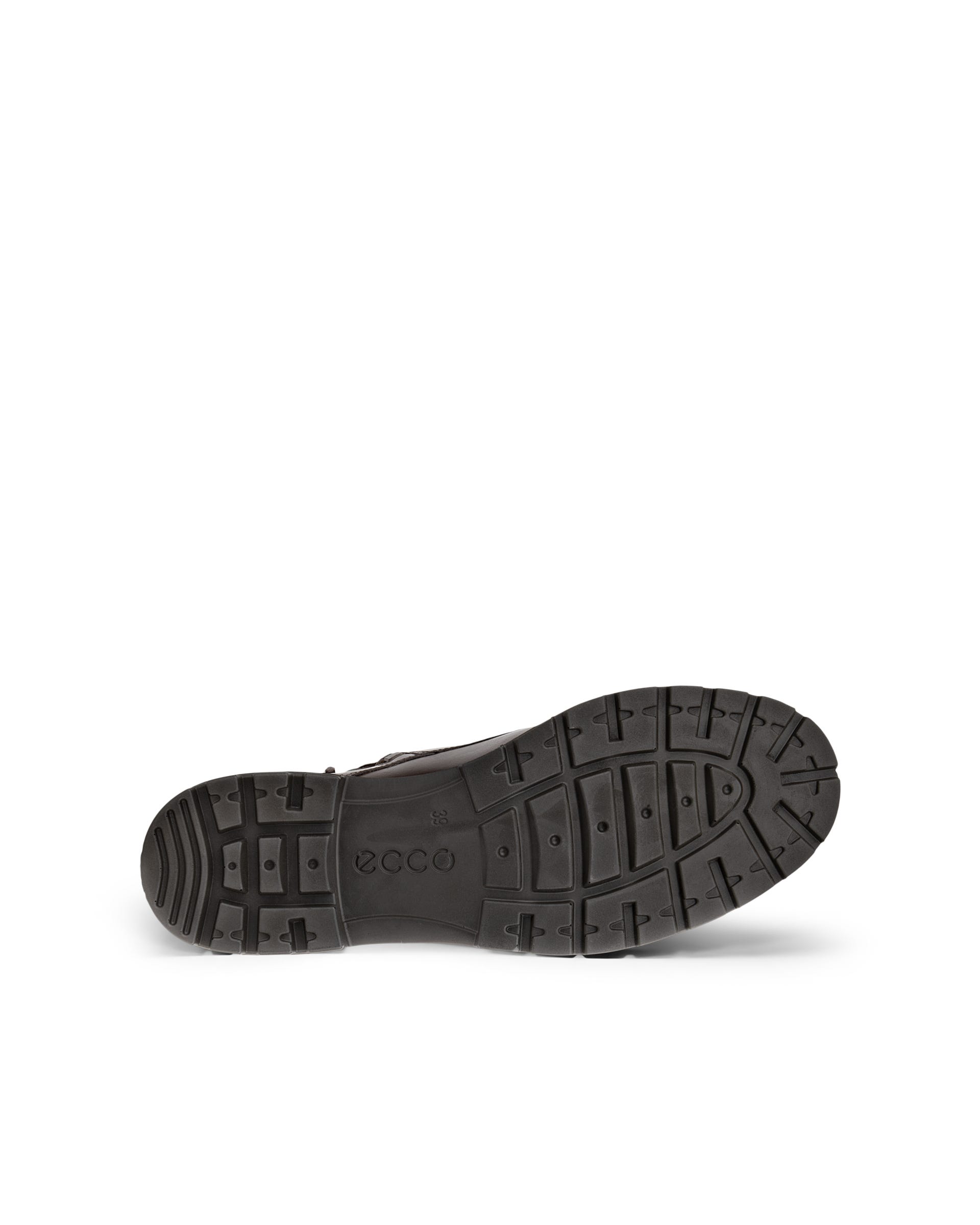 Damskie skórzane sznurowane buty ECCO® METROPOLE VIENNA - Brązowy - Sole