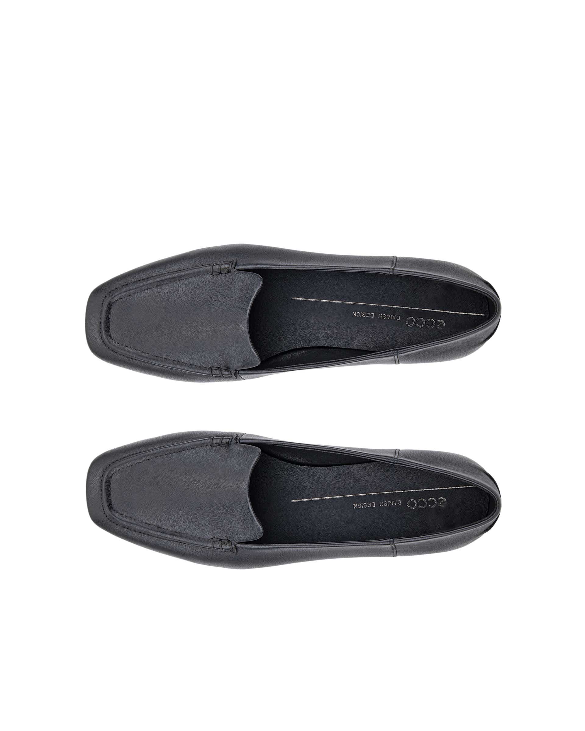 ECCO® MARGOT mocassins en cuir pour femme - Noir - Top left pair