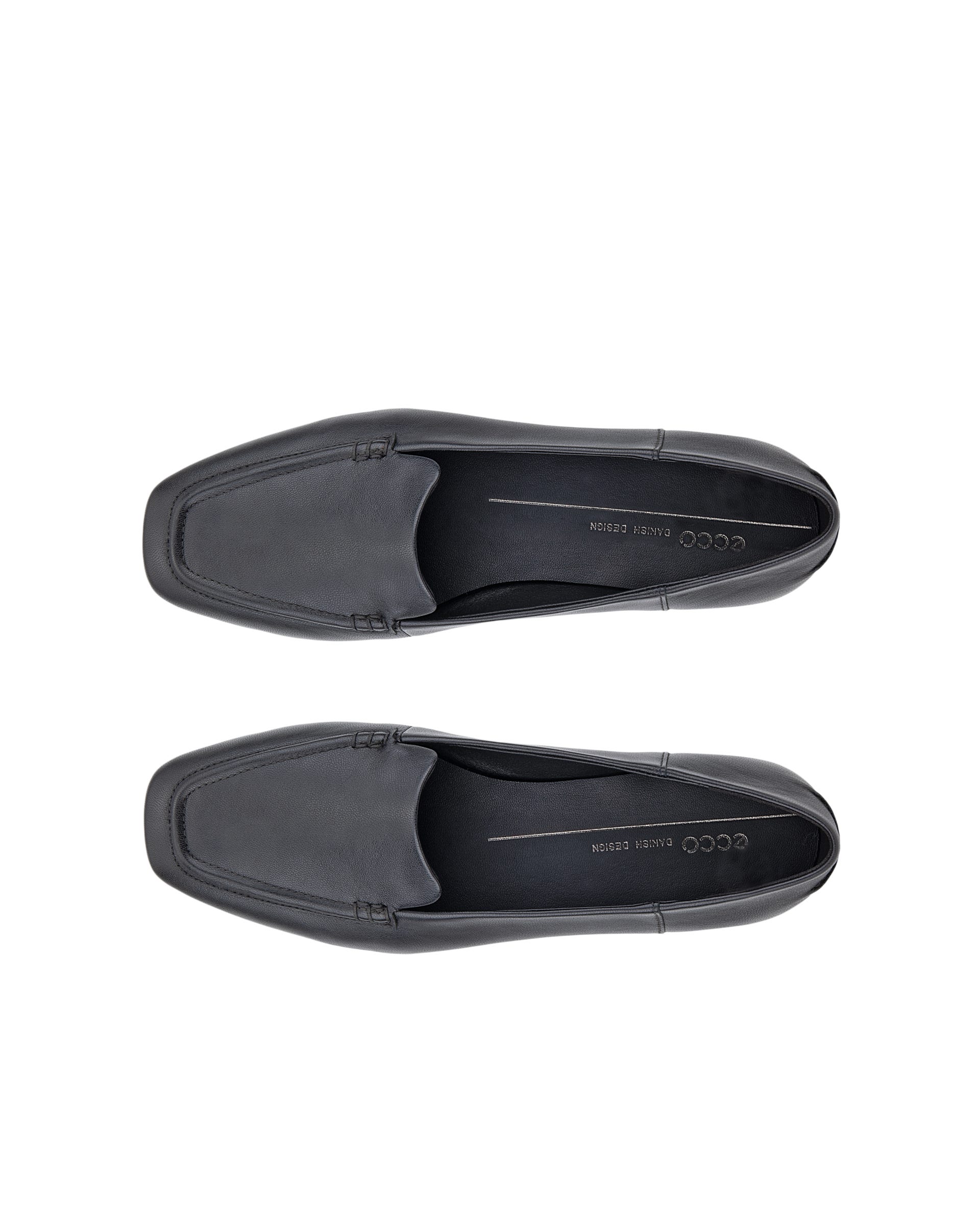 ECCO® MARGOT mocassins en cuir pour femme - Noir - Top left pair