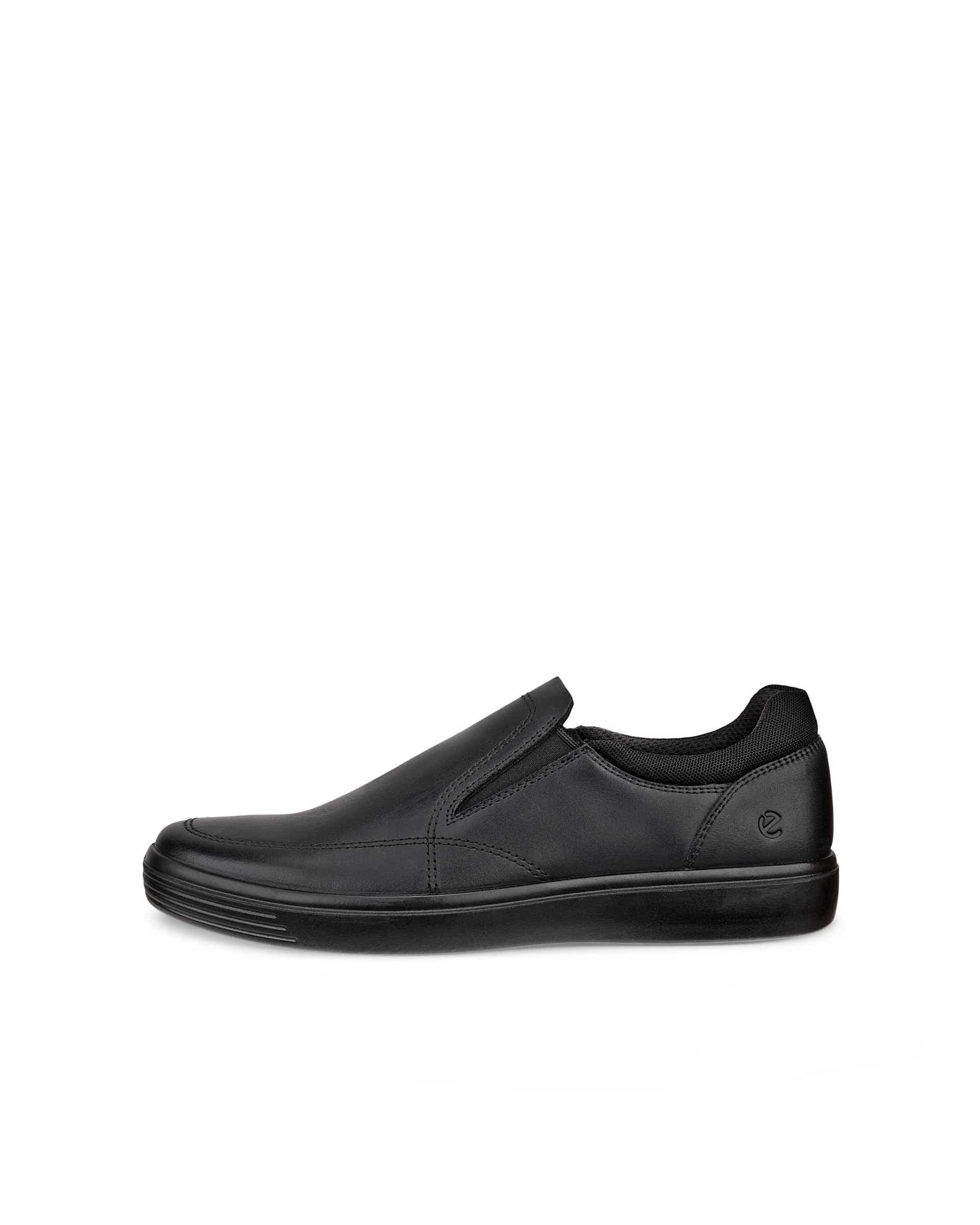 Pánské nubukové nazouvací tenisky ECCO® CLASSIC SNEAKER - Černá - Outside