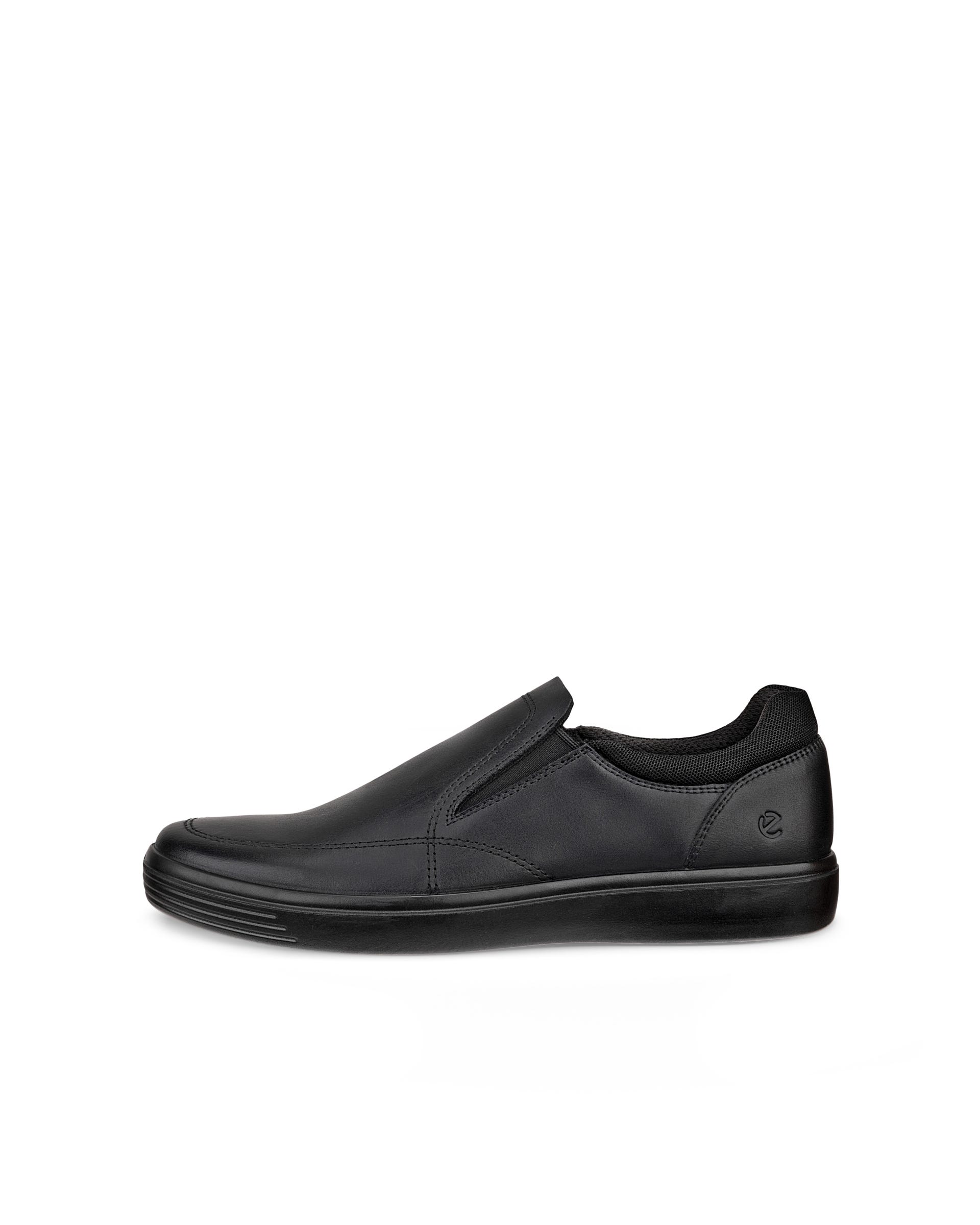 Pánské nubukové nazouvací tenisky ECCO® CLASSIC SNEAKER - Černá - Outside