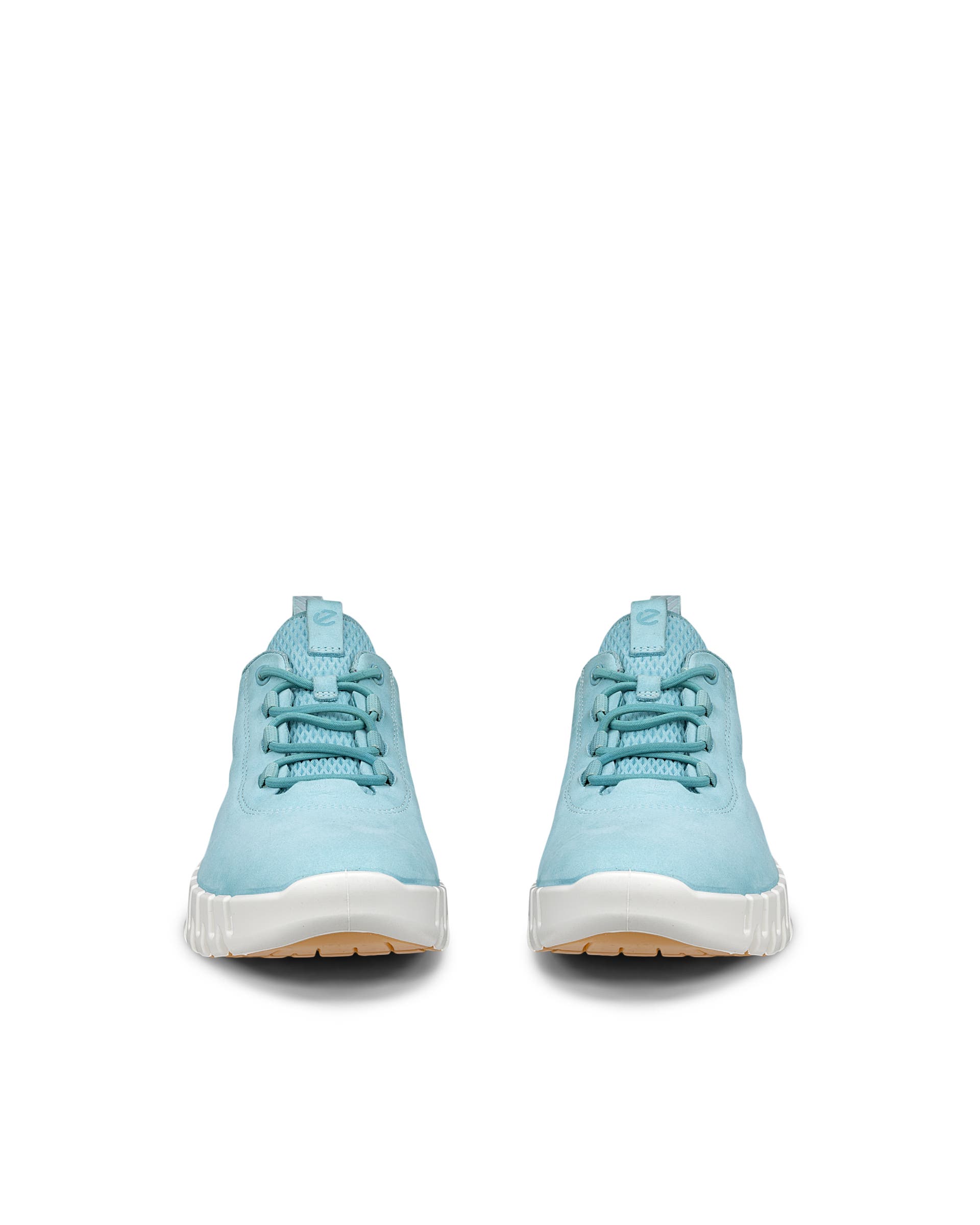 Women's ECCO® Gruuv Nubuck Trainer - Blue - Front pair