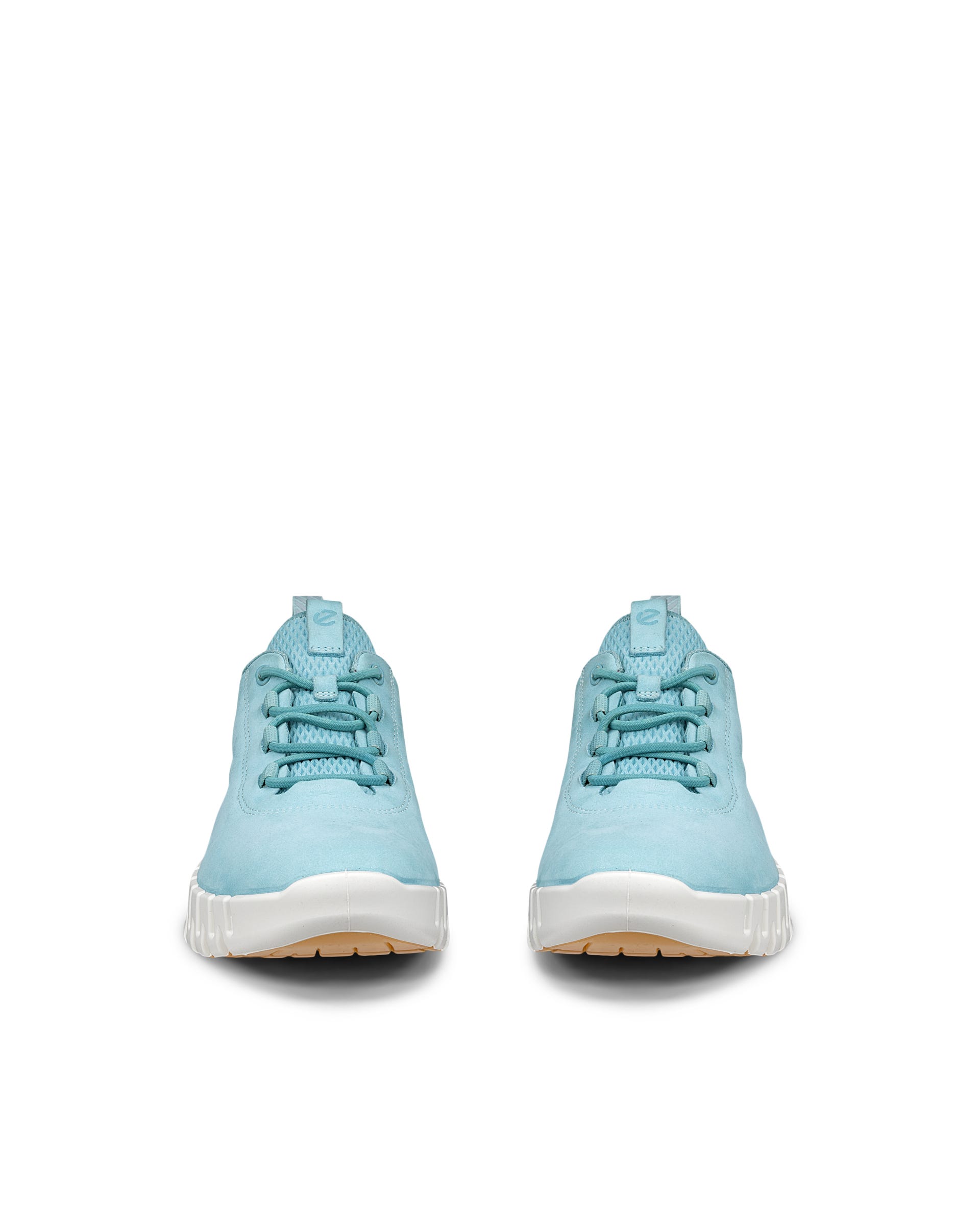 Women's ECCO® Gruuv Nubuck Trainer - Blue - Front pair