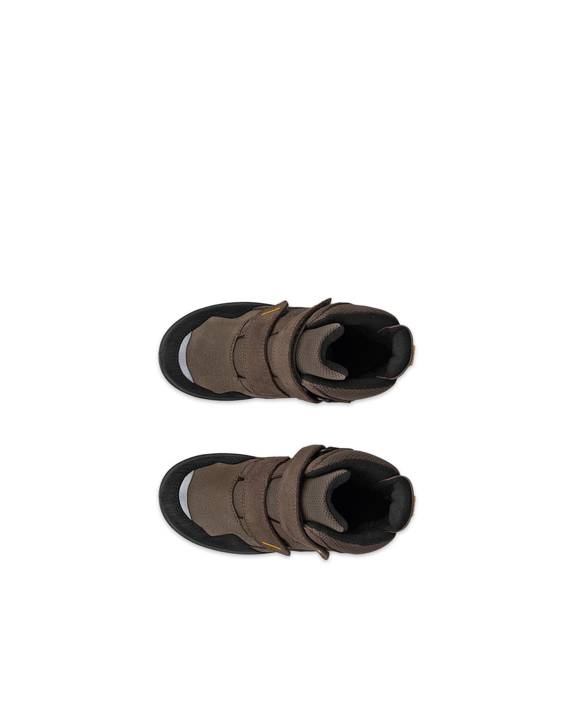 Dziecięce wodoodporne tekstylne buty zimowe ECCO® URBAN SNOWBOARDER - Brązowy - Top left pair