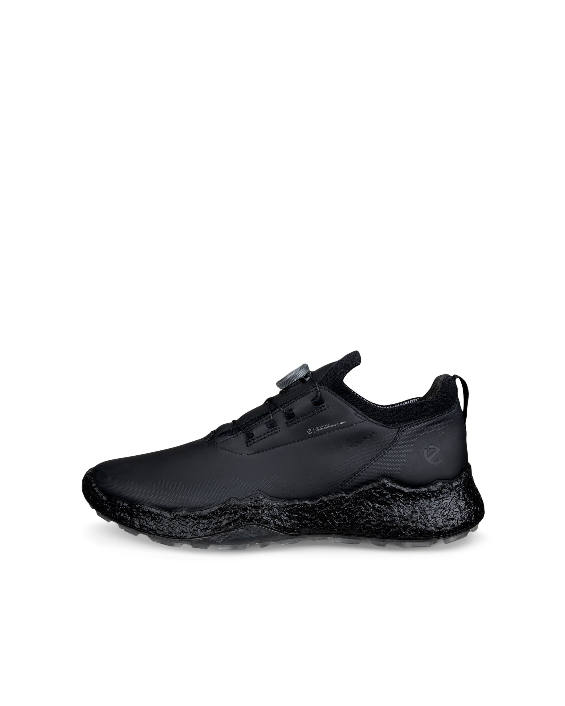 Zapatos golf impermeable de piel ECCO® GOLF BIOM H5 para hombre - Negro - Outside