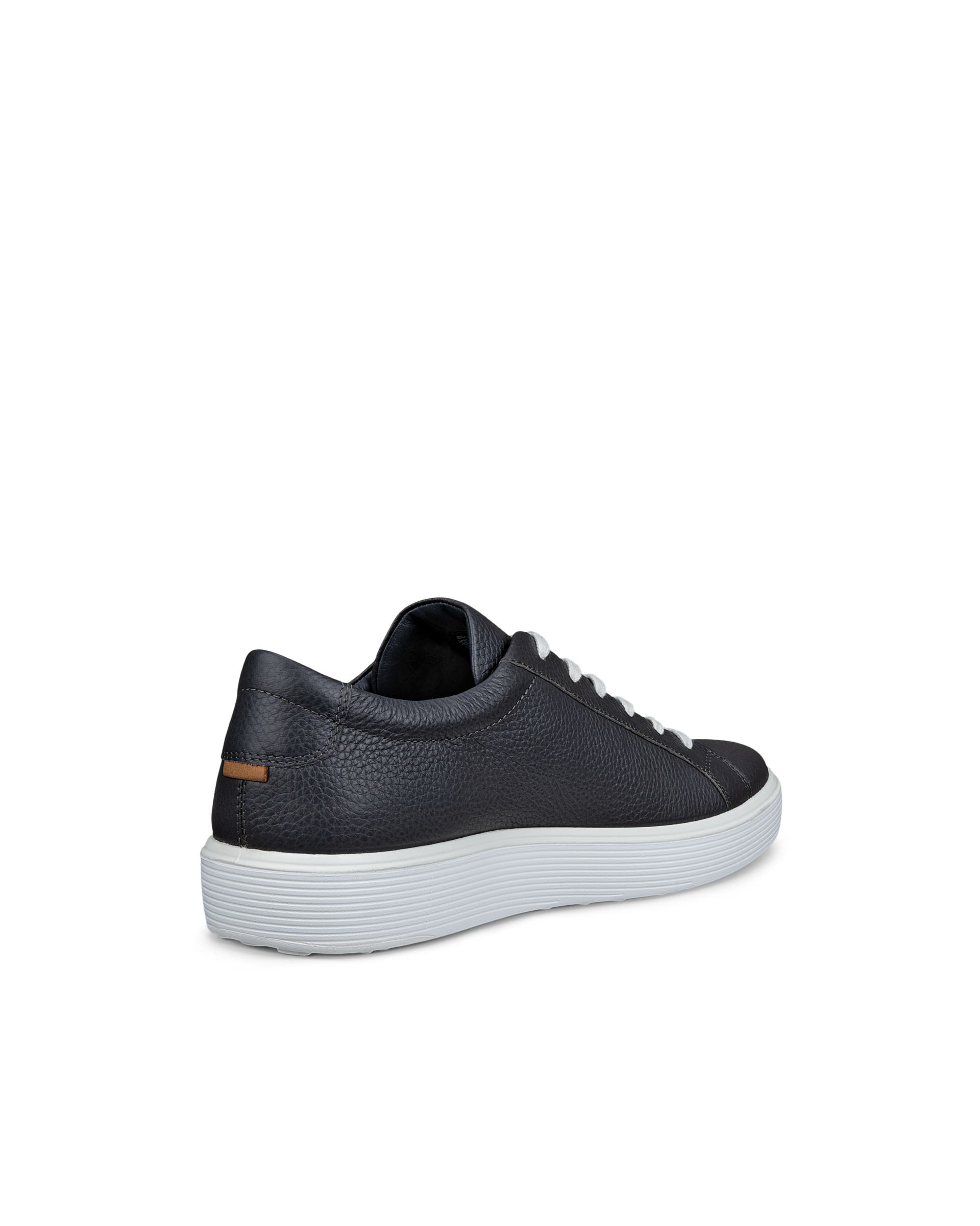 Men's ECCO® Soft 60 Leather Sneaker - Grey - Back